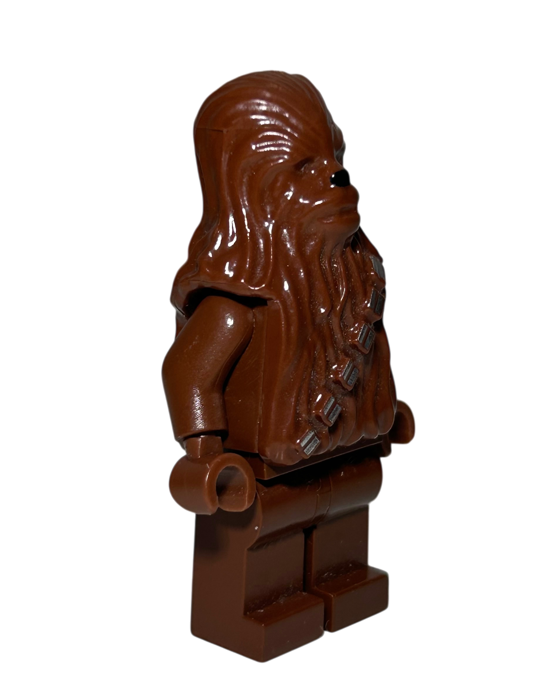 Klassischer Chewbacca SW0011a LEGO Star Wars Minifigur Seitenansicht links brick2d2