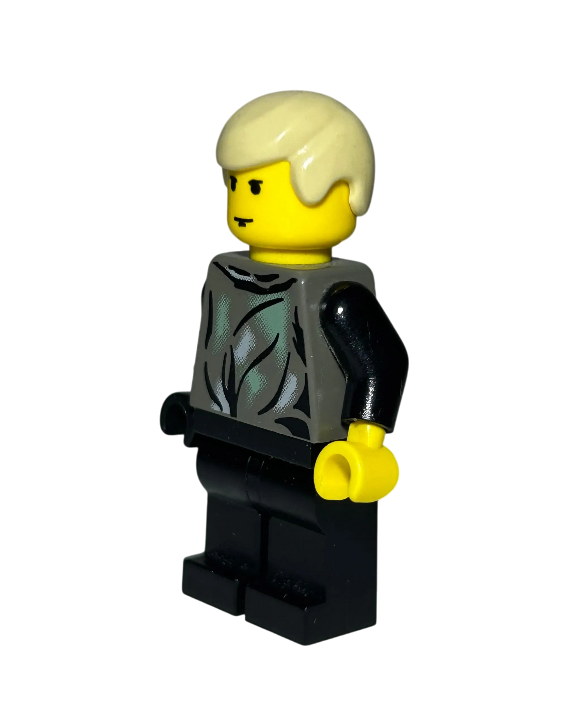 Luke Skywalker SW0018 LEGO Star Wars Minifigur gelbes Gesicht Seitenansicht rechts brick2d2