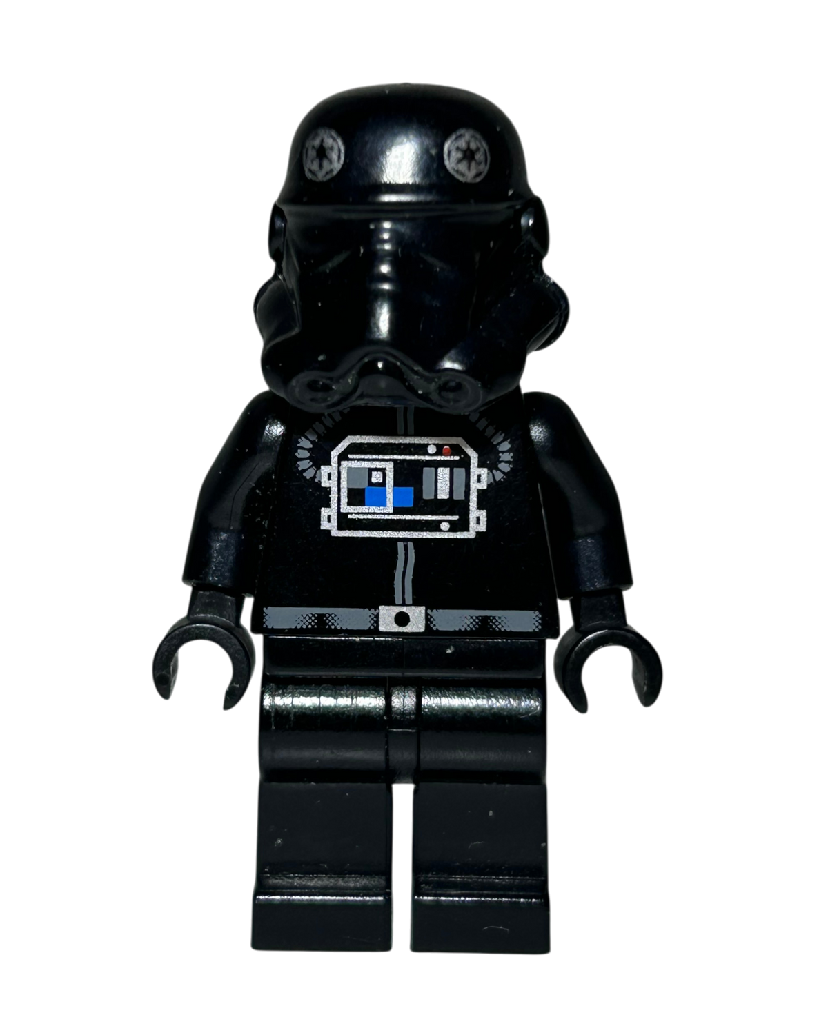 Imperial Tie Fighter Pilot 2001 SW0035 LEGO Star Wars Minifigur Vorderansicht brick2d2