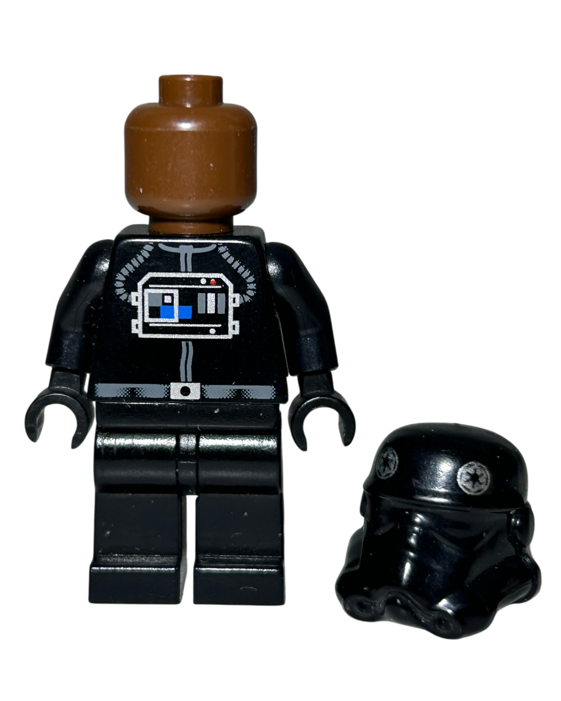 Imperial Tie Fighter Pilot 2001 SW0035 LEGO Star Wars Minifigur Detailansicht brick2d2