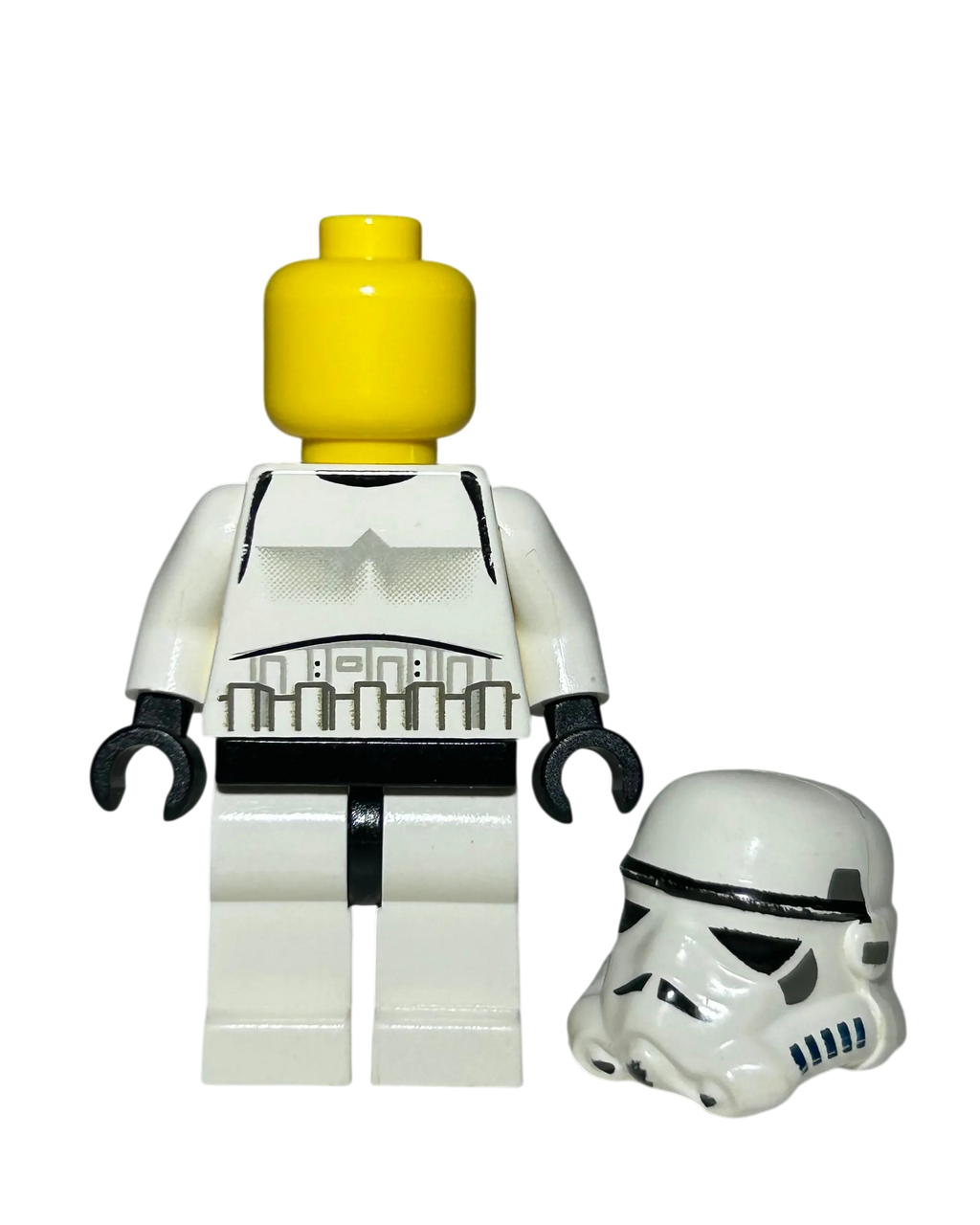 Imperial Stormtrooper SW0036 LEGO Star Wars Minifigur gelber Kopf Detailansicht brick2d2