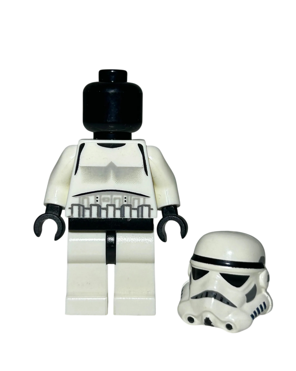 Imperial Stormtrooper SW0036b LEGO Star Wars Minifigur schwarzer Kopf Detailansicht brick2d2