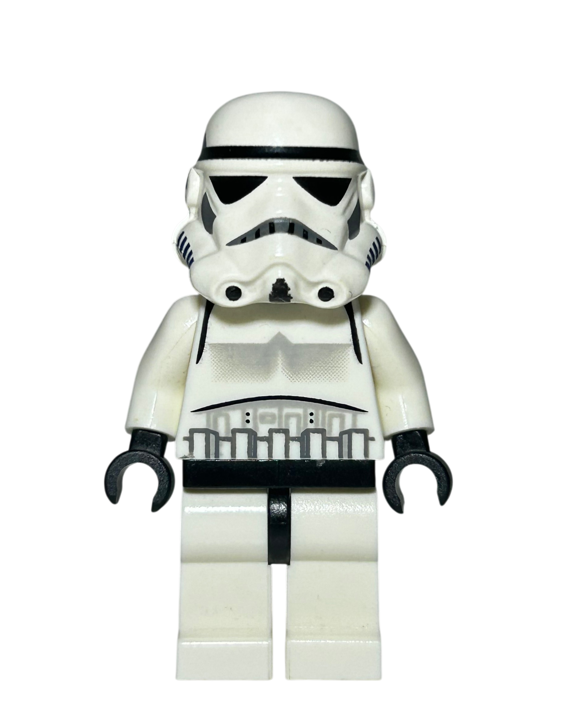 Imperial Stormtrooper SW0036b LEGO Star Wars Minifigur schwarzer Kopf Vorderansicht brick2d2