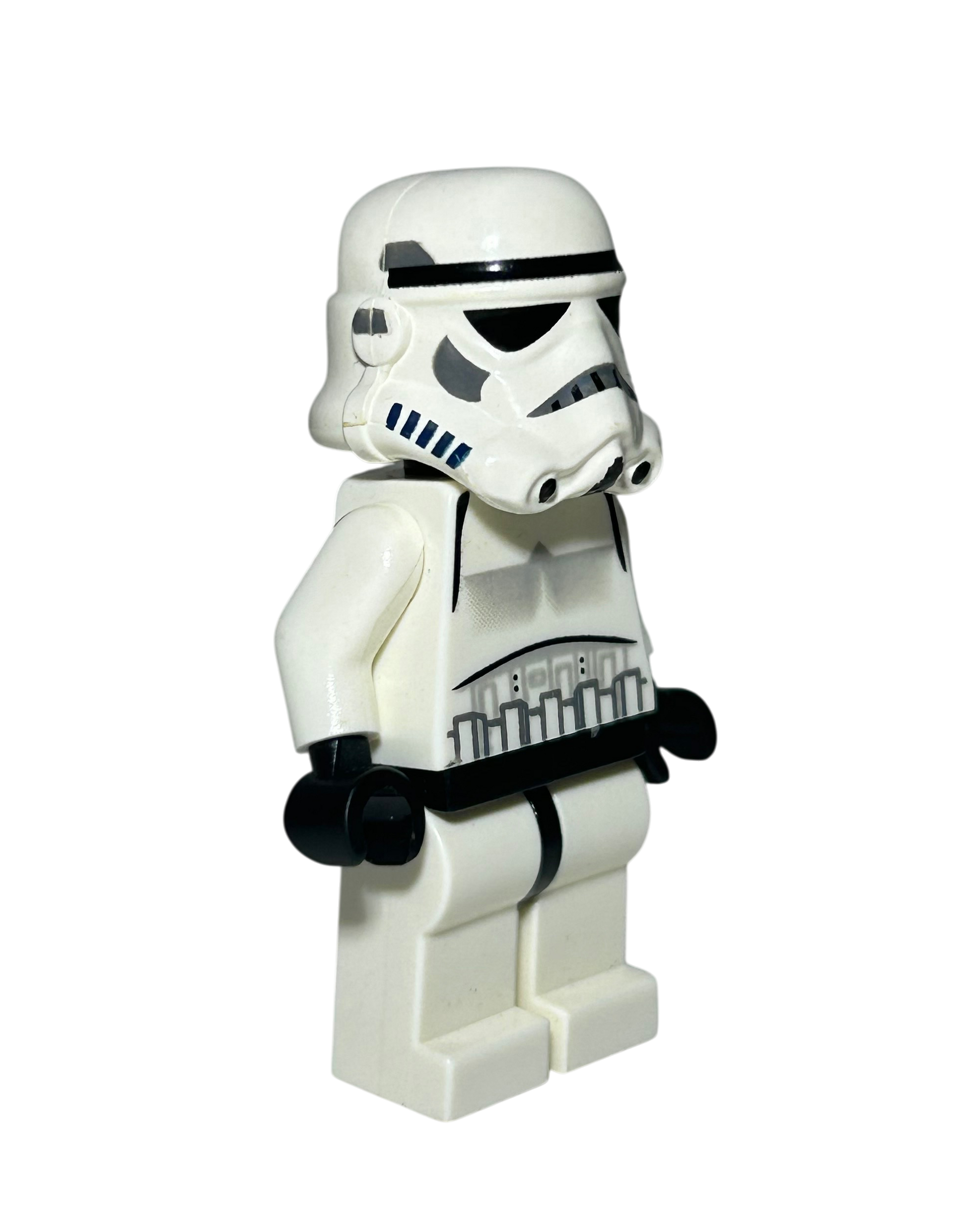 Imperial Stormtrooper SW0036b LEGO Star Wars Minifigur schwarzer Kopf Seitenansicht links brick2d2