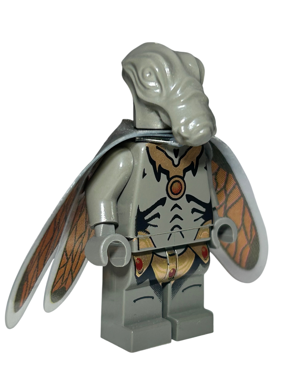 LEGO Star Wars Minifigur Geonosian mit Flügeln SW0078 Seitenansicht links brick2d2