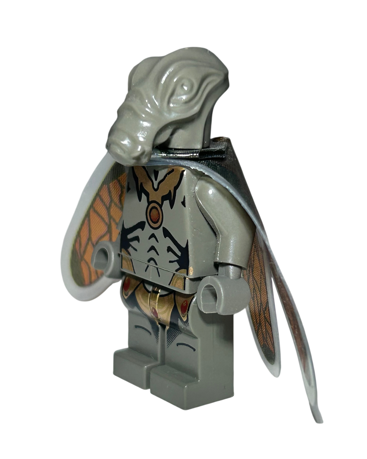 LEGO Star Wars Minifigur Geonosian mit Flügeln SW0078 Seitenansicht rechts brick2d2