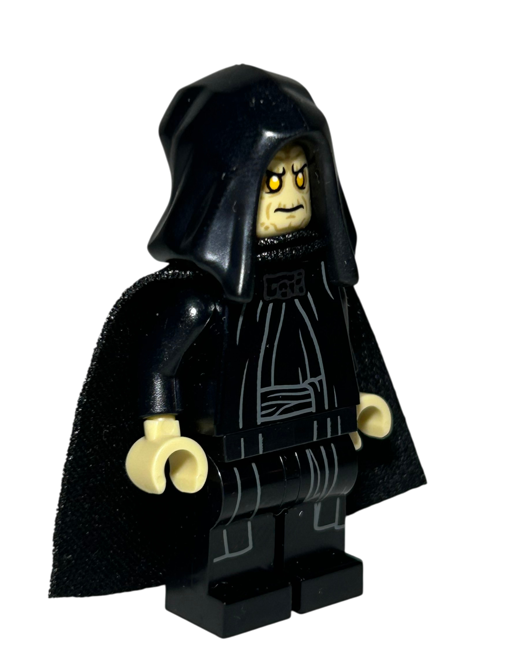 Emperor Palpatine SW1263 LEGO Star Wars Minifigur Seitenansicht links brick2d2