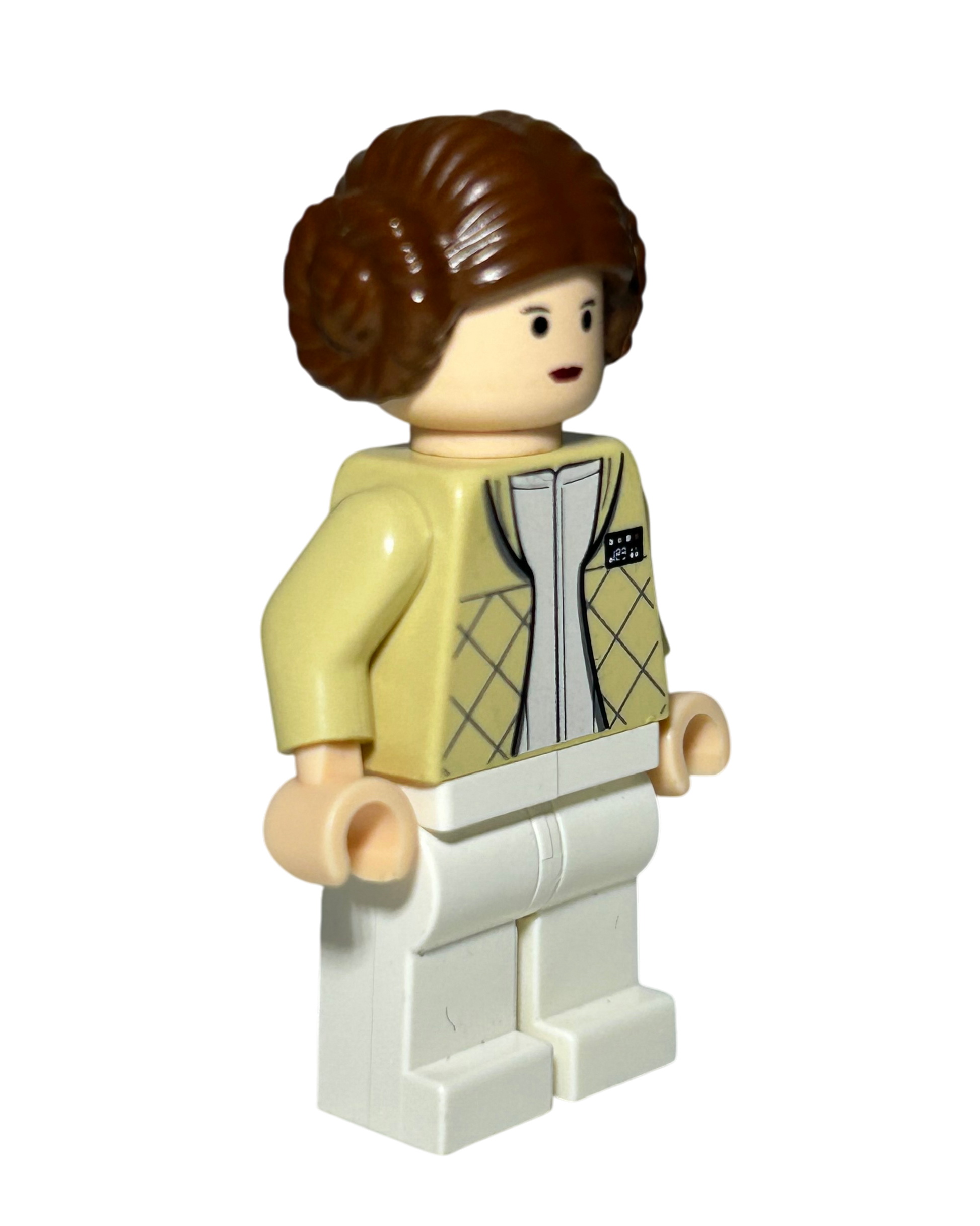 Prinzessin Leia Hoth Outfit 2004 SW0113 LEGO Star Wars Minifigur Seitenansicht links brick2d2