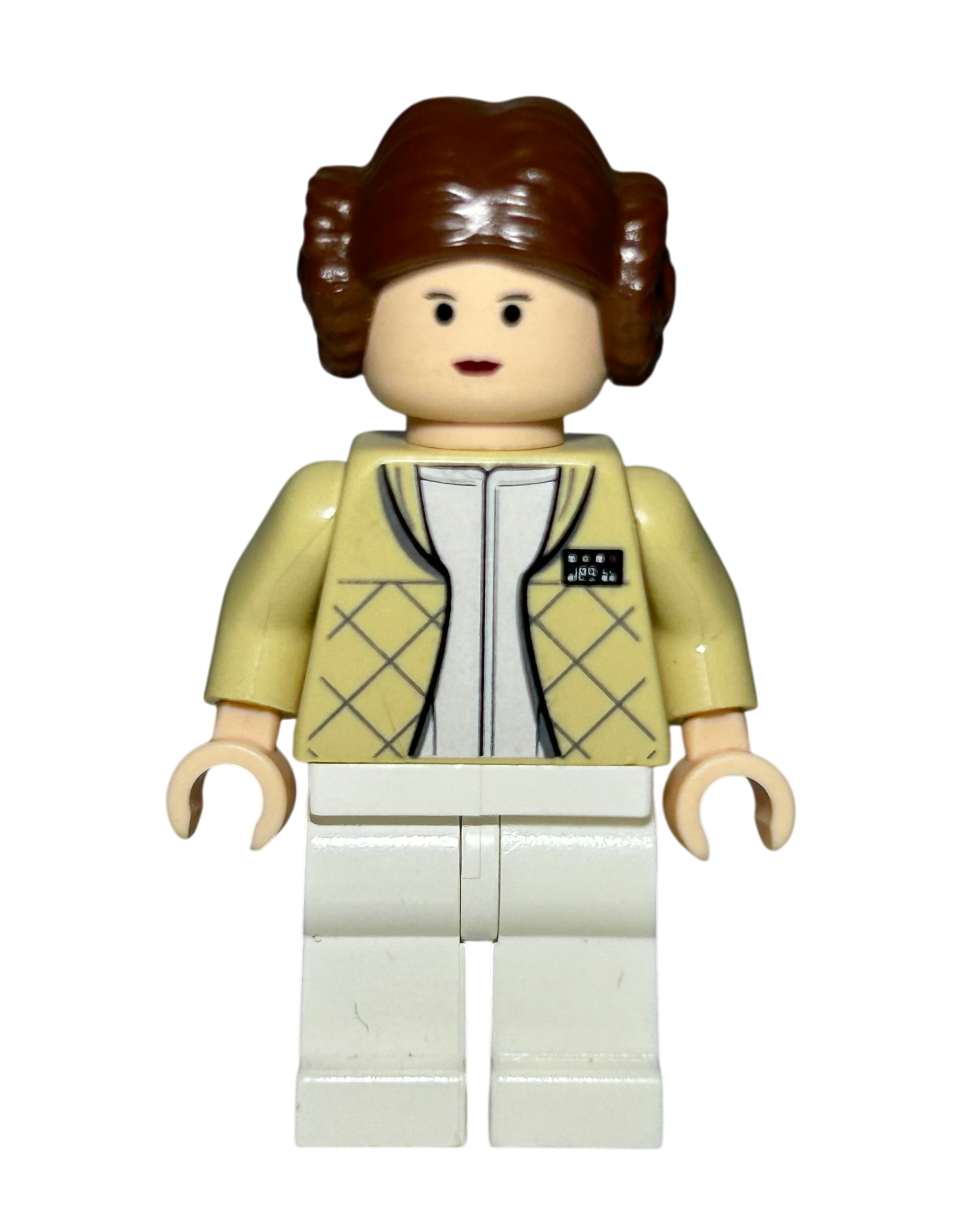 Prinzessin Leia Hoth Outfit 2004 SW0113 LEGO Star Wars Minifigur Vorderansicht brick2d2