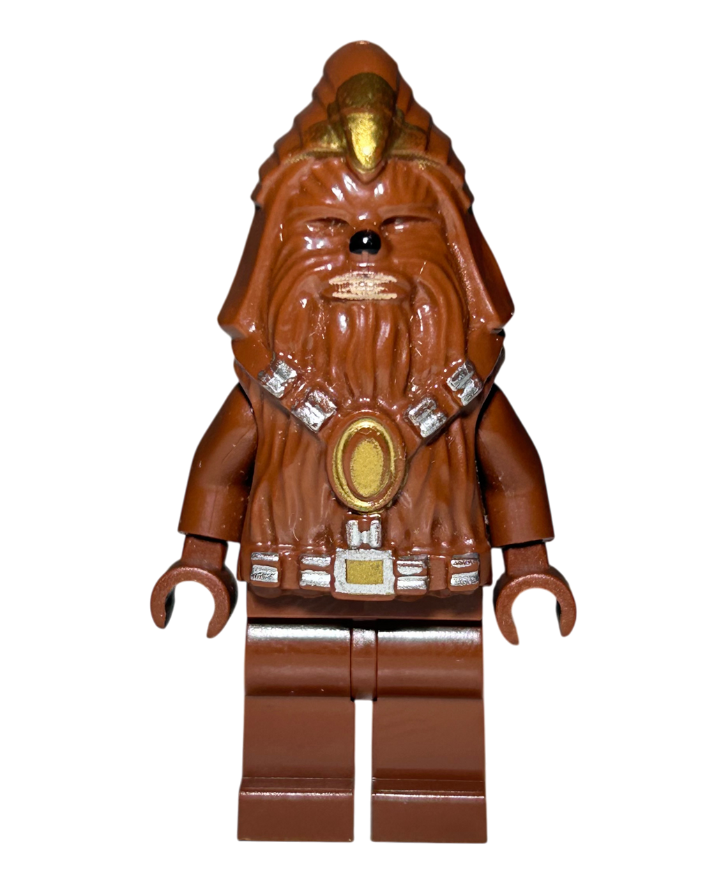 LEGO Star Wars Minifigur Wookiee Warrior SW0132 Vorderansicht brick2d2