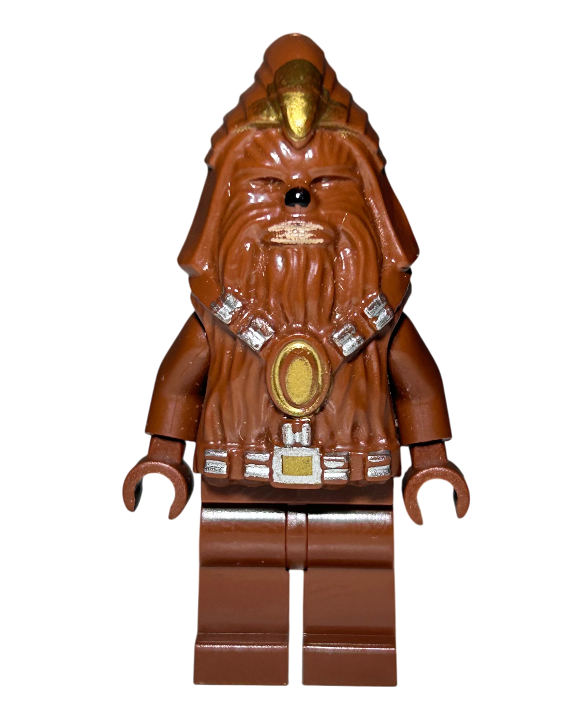 LEGO Star Wars Minifigur Wookiee Warrior SW0132 Vorderansicht brick2d2