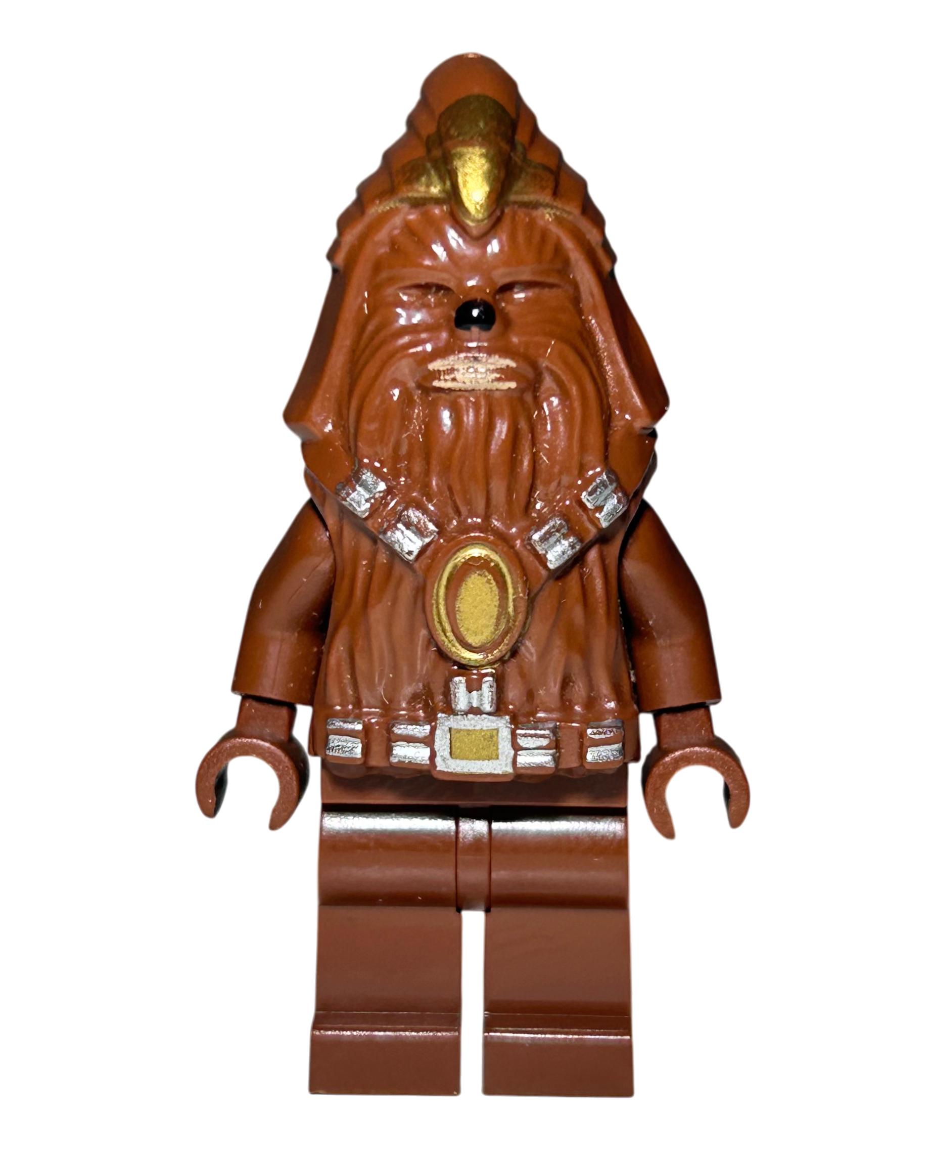 LEGO Star Wars Minifigur Wookiee Warrior SW0132 Vorderansicht brick2d2
