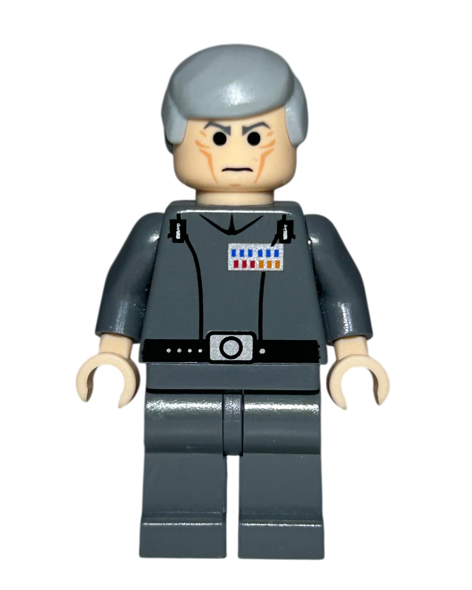Grand Moff Wilhuff Tarkin SW0157 LEGO Star Wars Minifigur Vorderansicht brick2d2