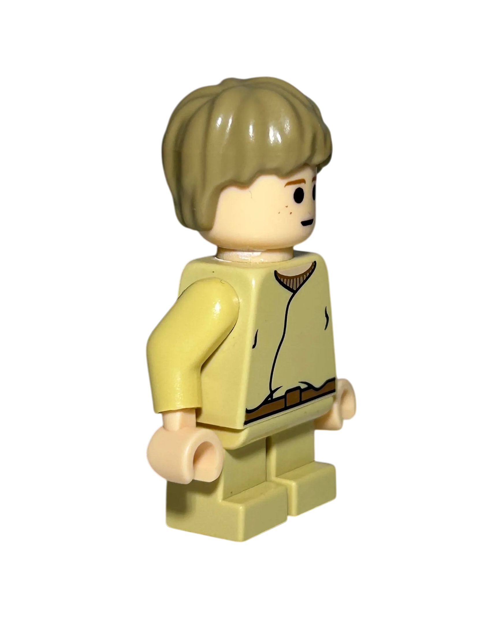 Anakin Skywalker SW0159 LEGO Star Wars Minifigur als Kind Seitenansicht links brick2d2