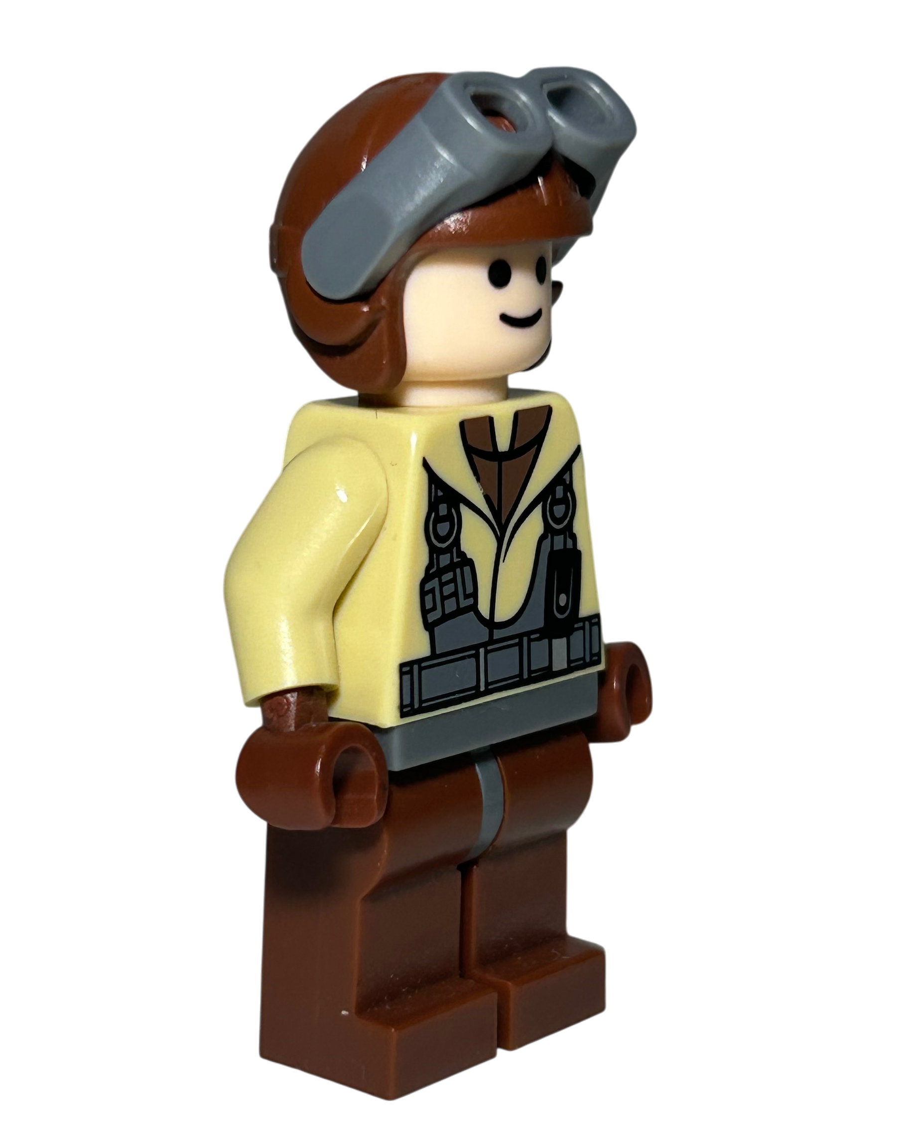 Lego Star Wars Minifigur Naboo Fighter Pilot SW0160 Seitenansicht links brick2d2