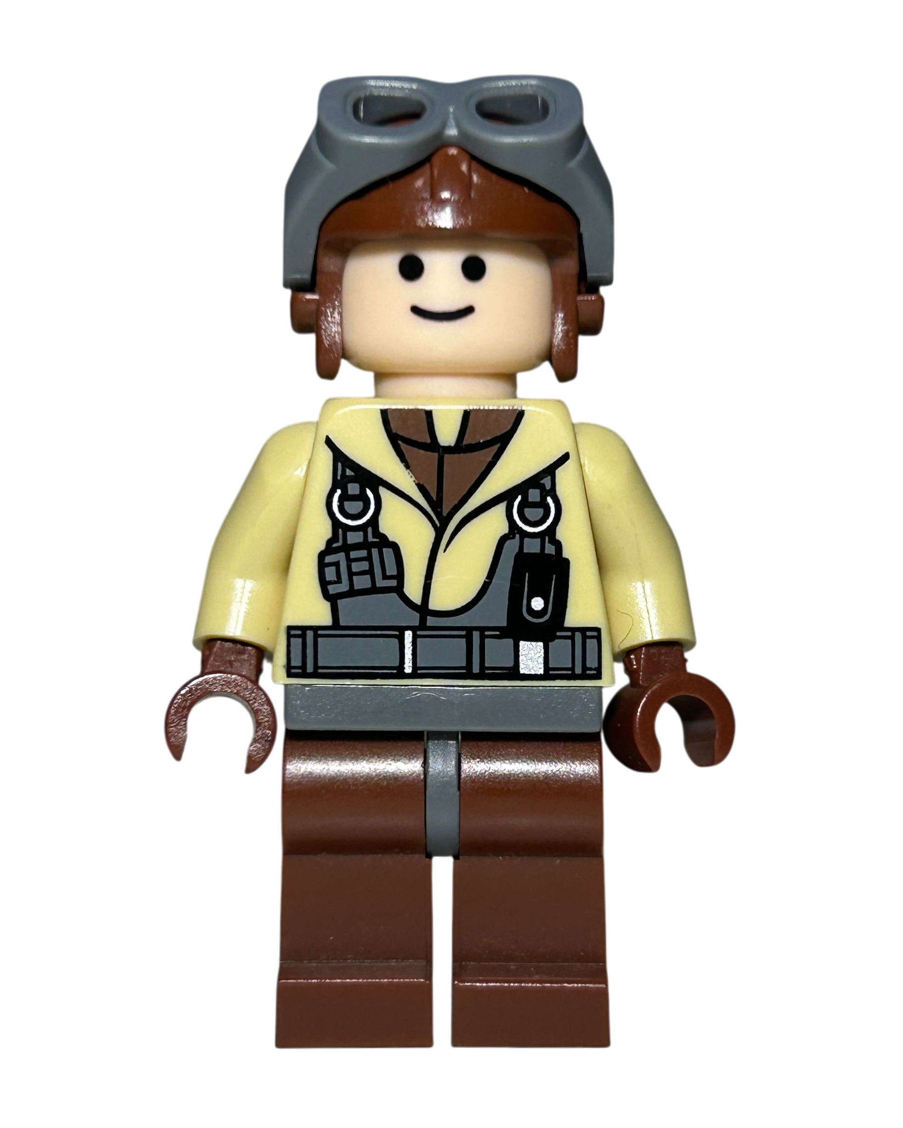 Lego Star Wars Minifigur Naboo Fighter Pilot SW0160 Vorderansicht brick2d2