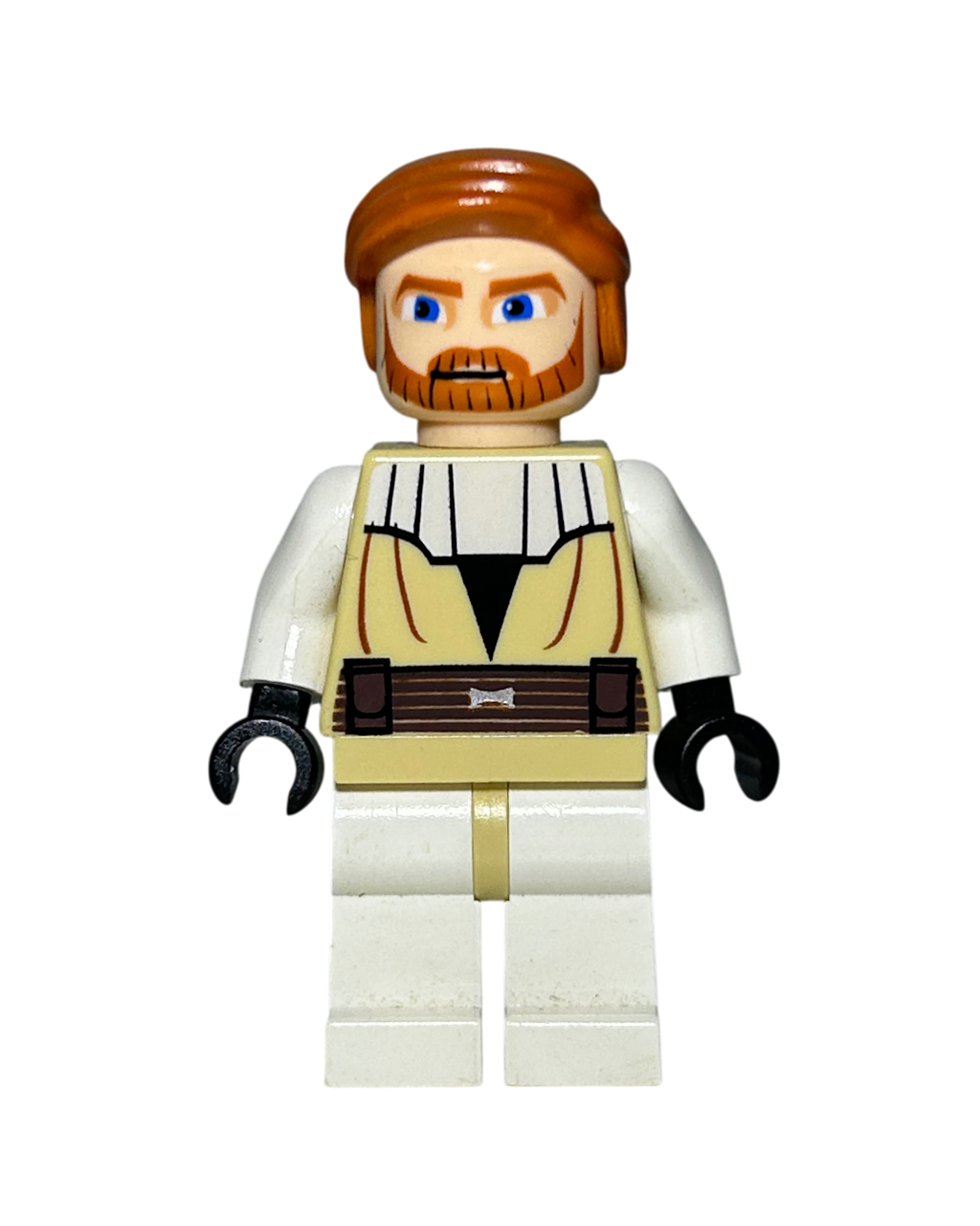 Obi-Wan Kenobi SW0197 Clone Wars LEGO Star Wars Minifigur Vorderansicht brick2d2