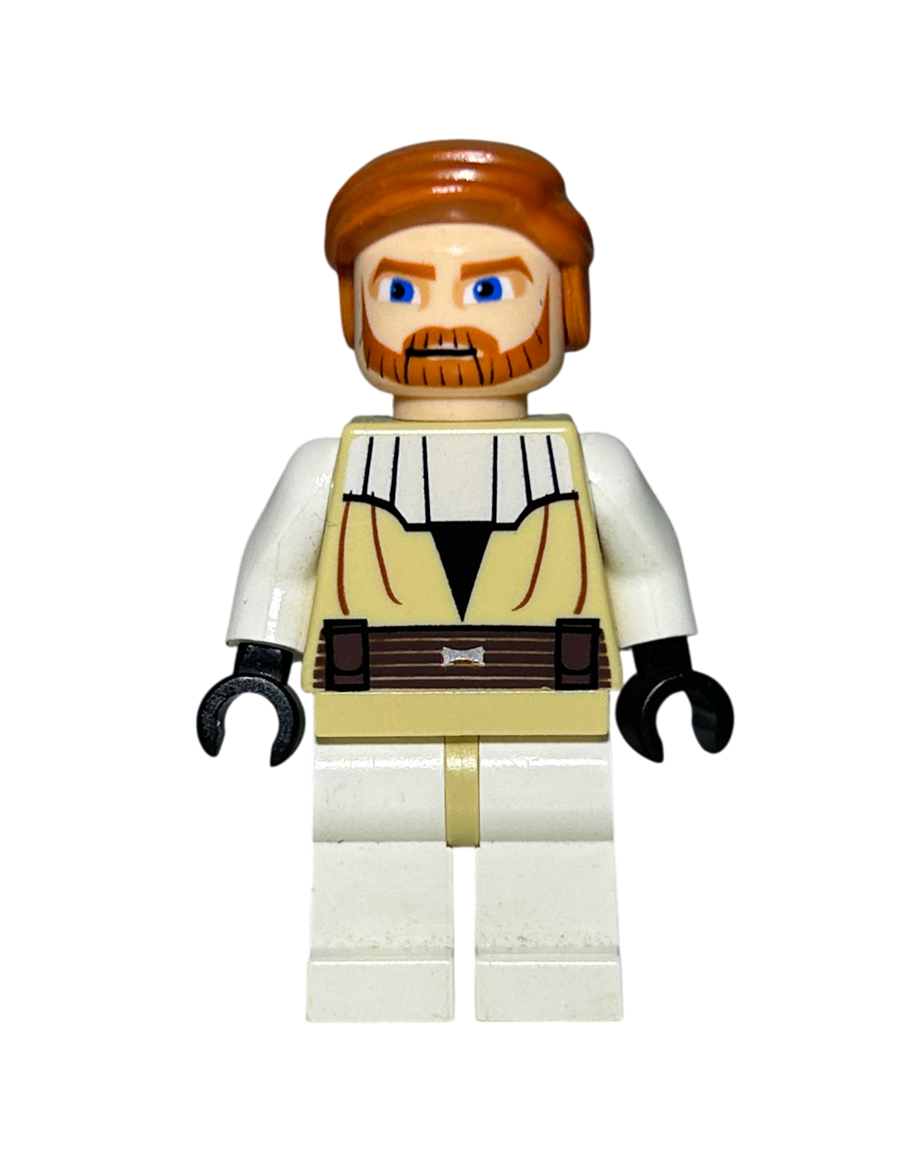 Obi-Wan Kenobi SW0197 Clone Wars LEGO Star Wars Minifigur Vorderansicht brick2d2
