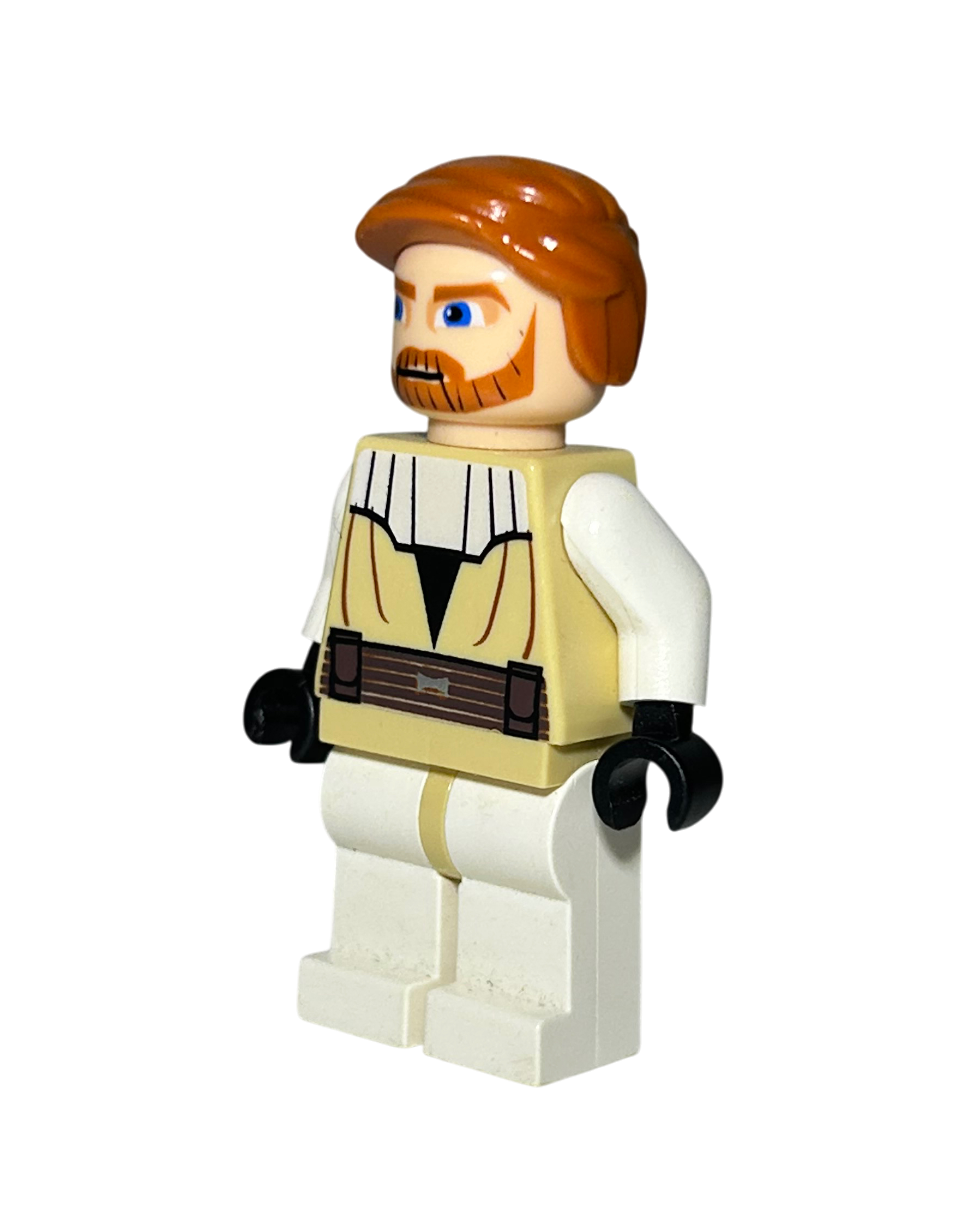 Obi-Wan Kenobi SW0197 Clone Wars LEGO Star Wars Minifigur Seitenansicht rechts  brick2d2