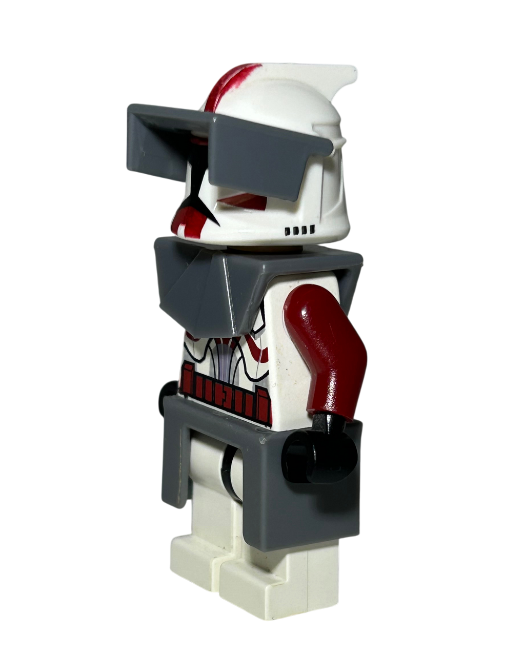 Commander Fox Phase 1 (Coruscant Guards) SW0202a LEGO Star Wars Minifigur Seitenansicht rechts brick2d2