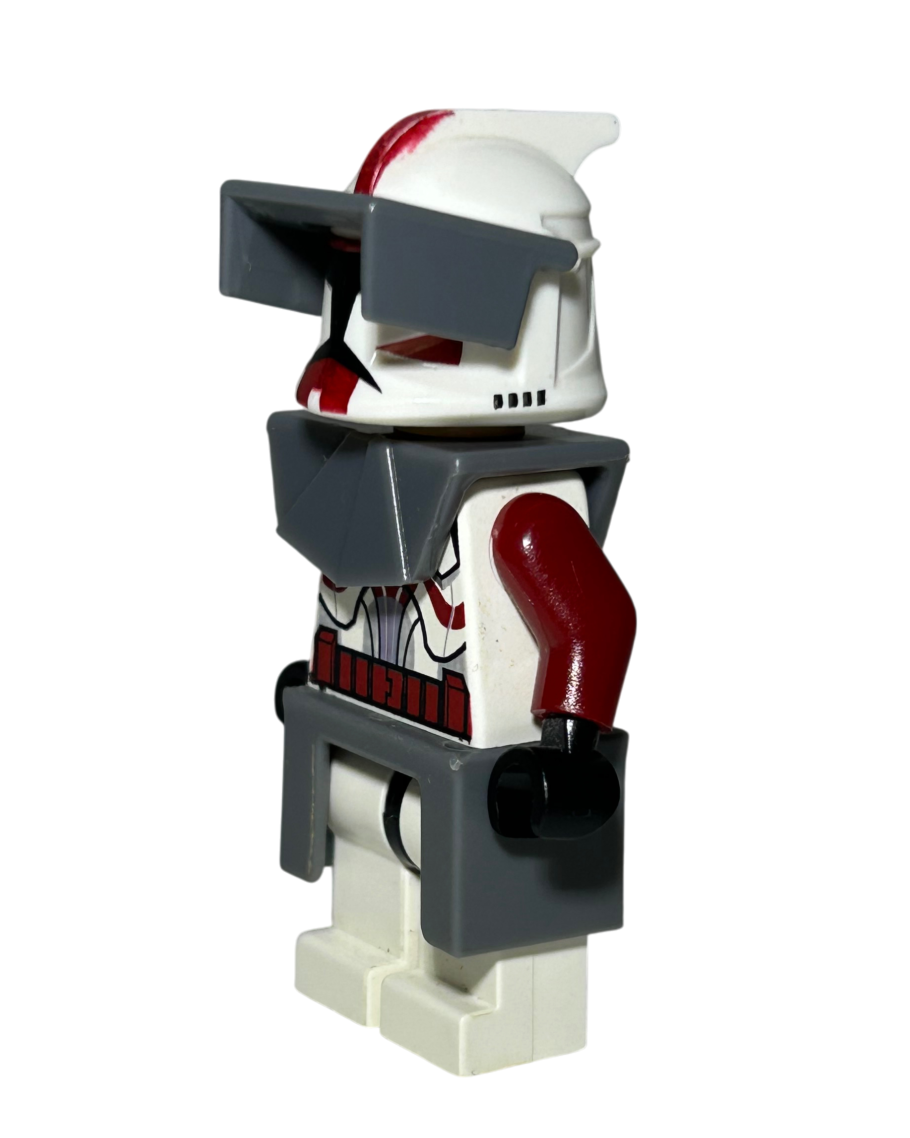 Commander Fox Phase 1 (Coruscant Guards) SW0202a LEGO Star Wars Minifigur Seitenansicht rechts brick2d2