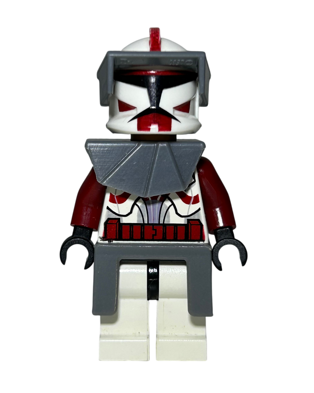 Commander Fox Phase 1 (Coruscant Guards) SW0202a LEGO Star Wars Minifigur Vorderansicht brick2d2