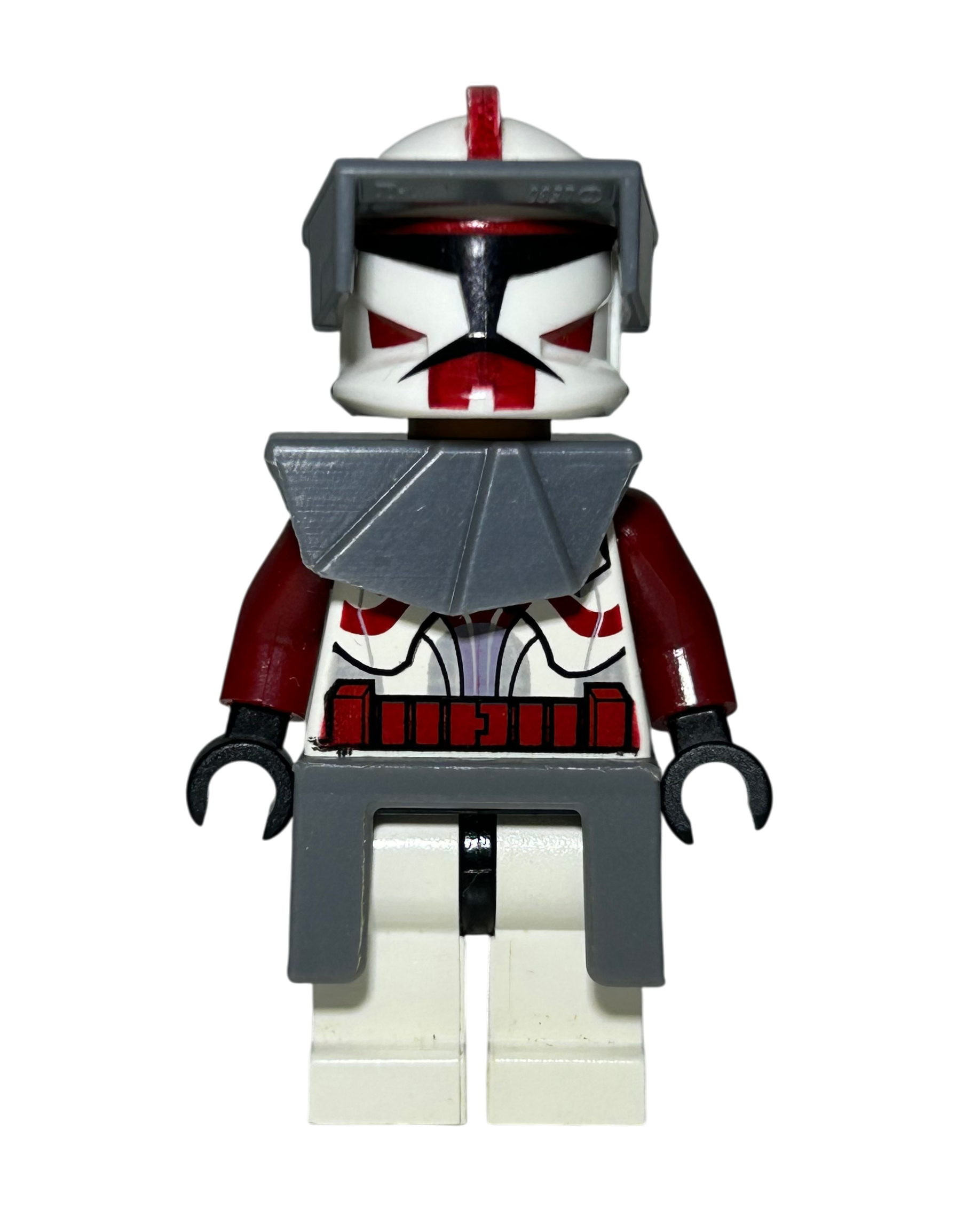 Commander Fox Phase 1 (Coruscant Guards) SW0202a LEGO Star Wars Minifigur Vorderansicht brick2d2