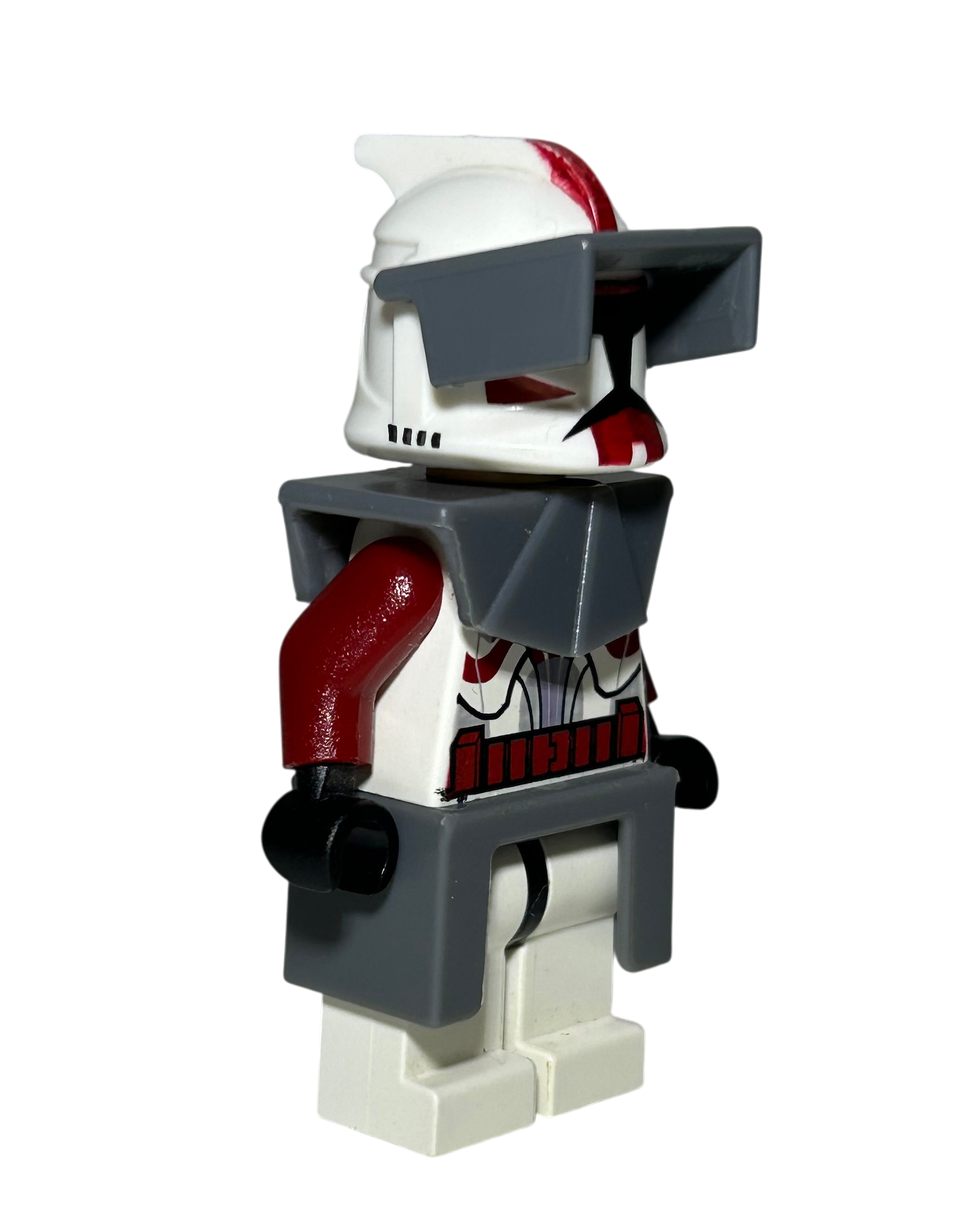 Commander Fox Phase 1 (Coruscant Guards) SW0202a LEGO Star Wars Minifigur Seitenansicht links brick2d2