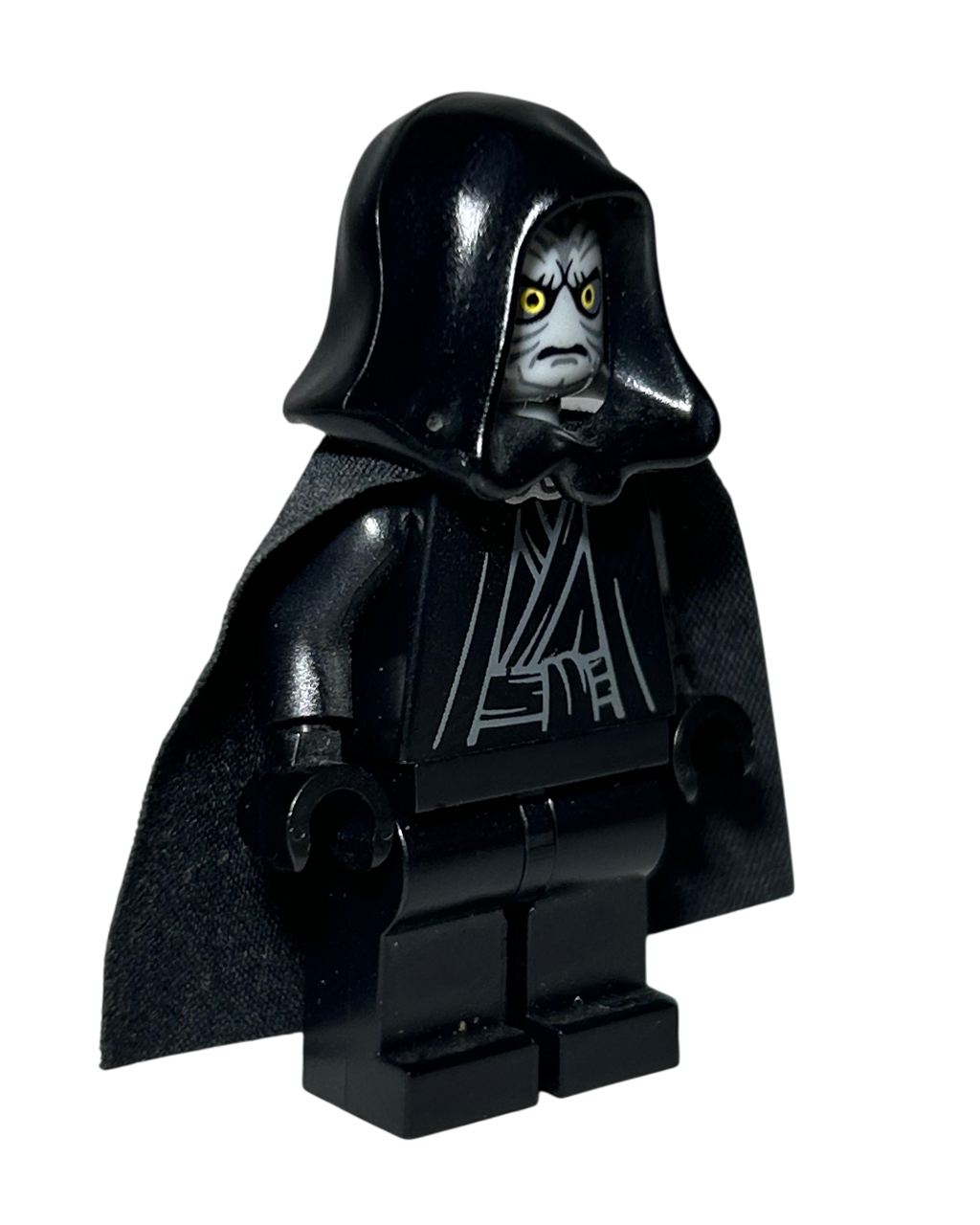 Imperator Palpatine SW0210 LEGO Star Wars Minifigur Seitenansicht links brick2d2