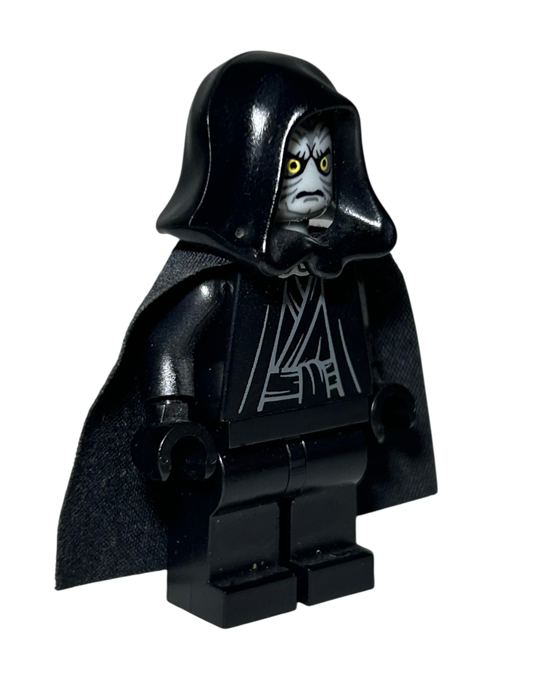 Imperator Palpatine SW0210 LEGO Star Wars Minifigur Seitenansicht links brick2d2