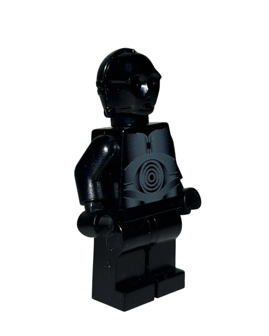 Protocol Droid SW0212 LEGO Star Wars Minifigur schwarz Seitenansicht links brick2d2