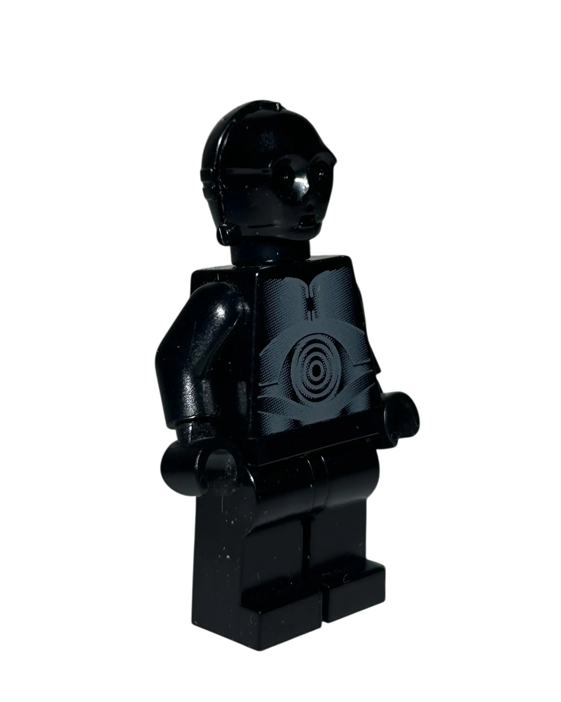 Protocol Droid SW0212 LEGO Star Wars Minifigur schwarz Seitenansicht links brick2d2
