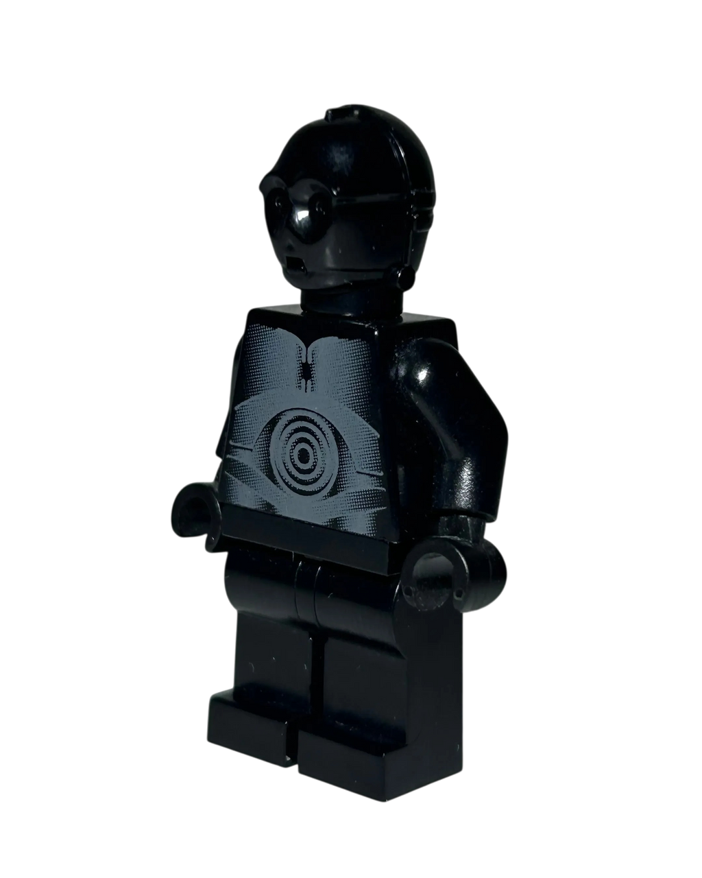 Protocol Droid SW0212 LEGO Star Wars Minifigur schwarz Seitenansicht rechts brick2d2