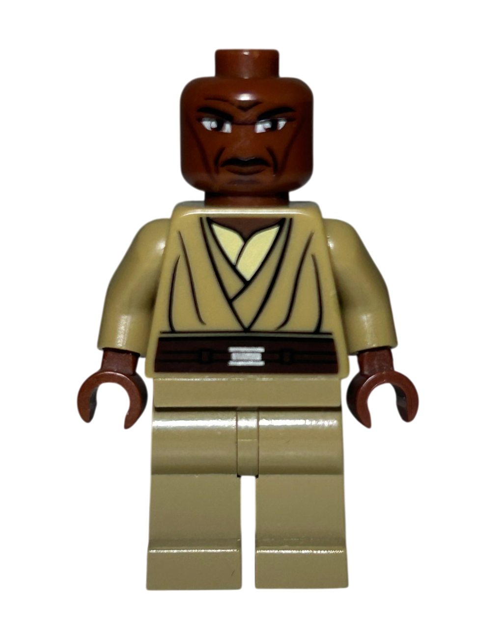 Mace Windu Clone Wars SW0220 LEGO Star Wars Minifigur Vorderansicht brick2d2