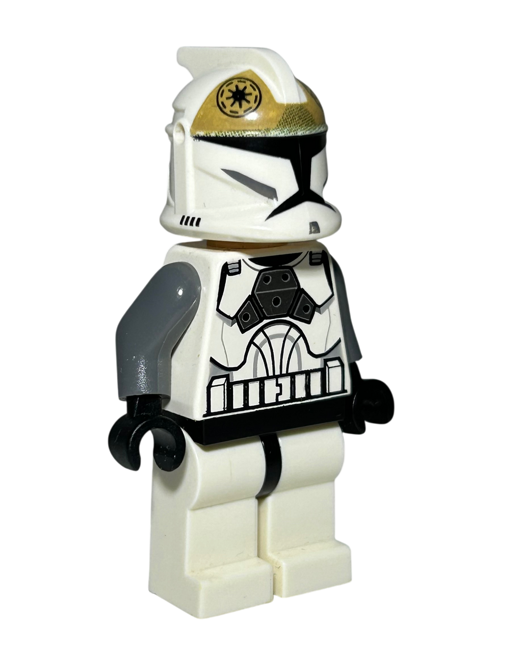 Clone Trooper Gunner Phase 1 SW0221 LEGO Star Wars Minifigur Seitenansicht links brick2d2