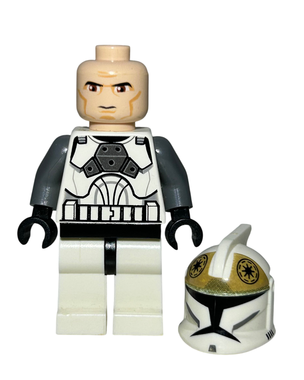 Clone Trooper Gunner Phase 1 SW0221 LEGO Star Wars Minifigur Detailansicht brick2d2