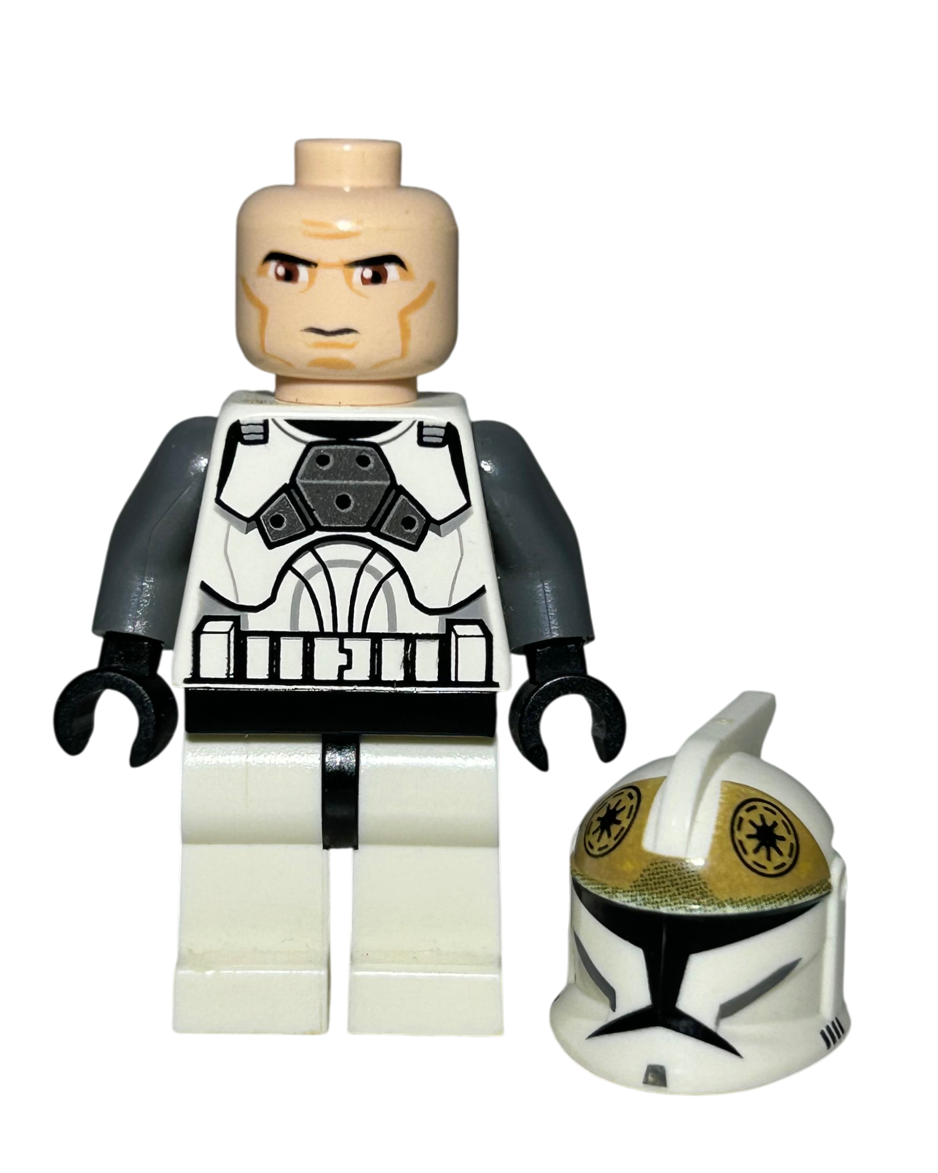 Clone Trooper Gunner Phase 1 SW0221 LEGO Star Wars Minifigur Detailansicht brick2d2