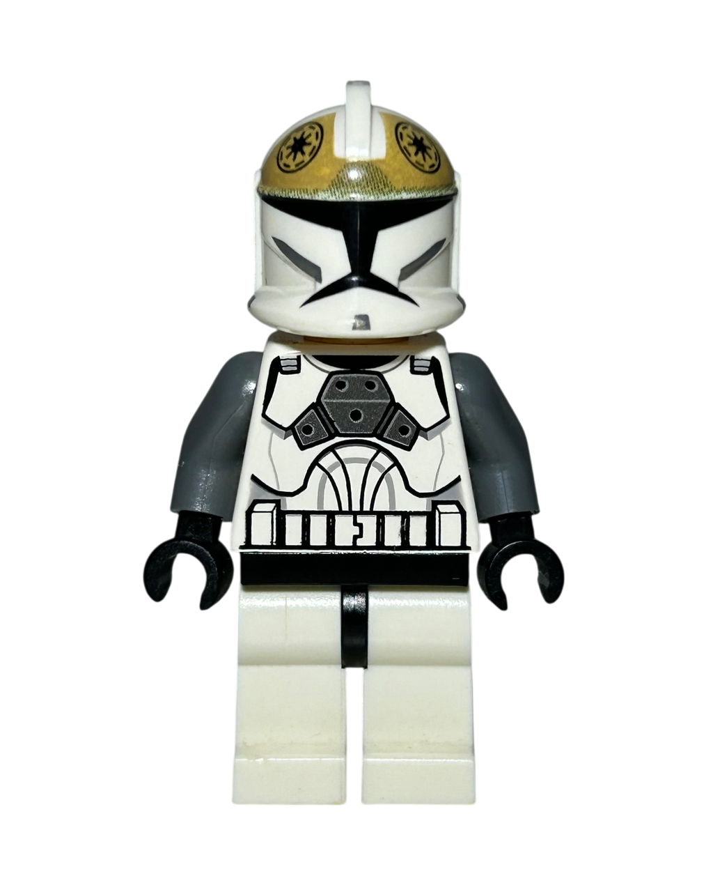Clone Trooper Gunner Phase 1 SW0221 LEGO Star Wars Minifigur Vorderansicht brick2d2