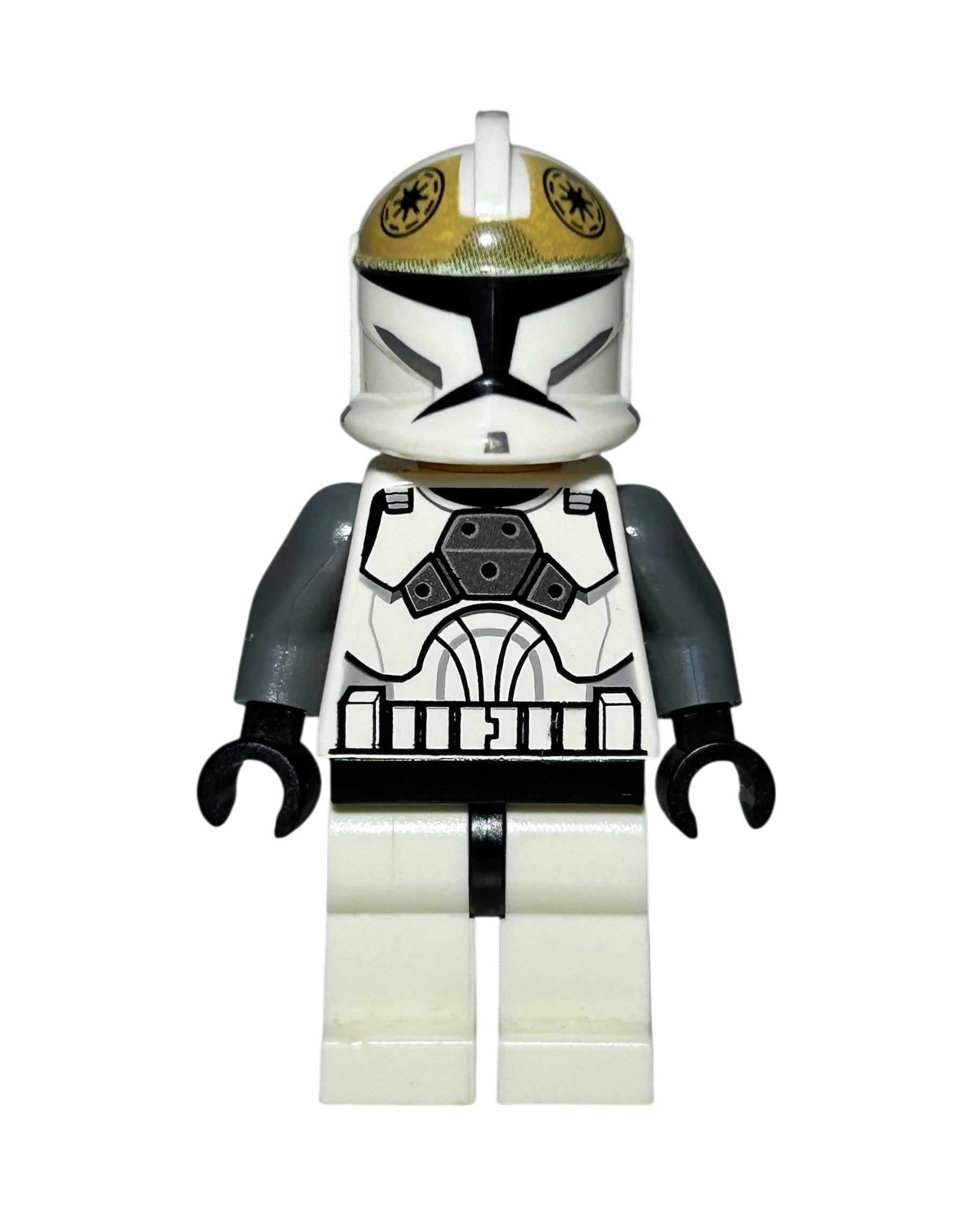 Clone Trooper Gunner Phase 1 SW0221 LEGO Star Wars Minifigur Vorderansicht brick2d2