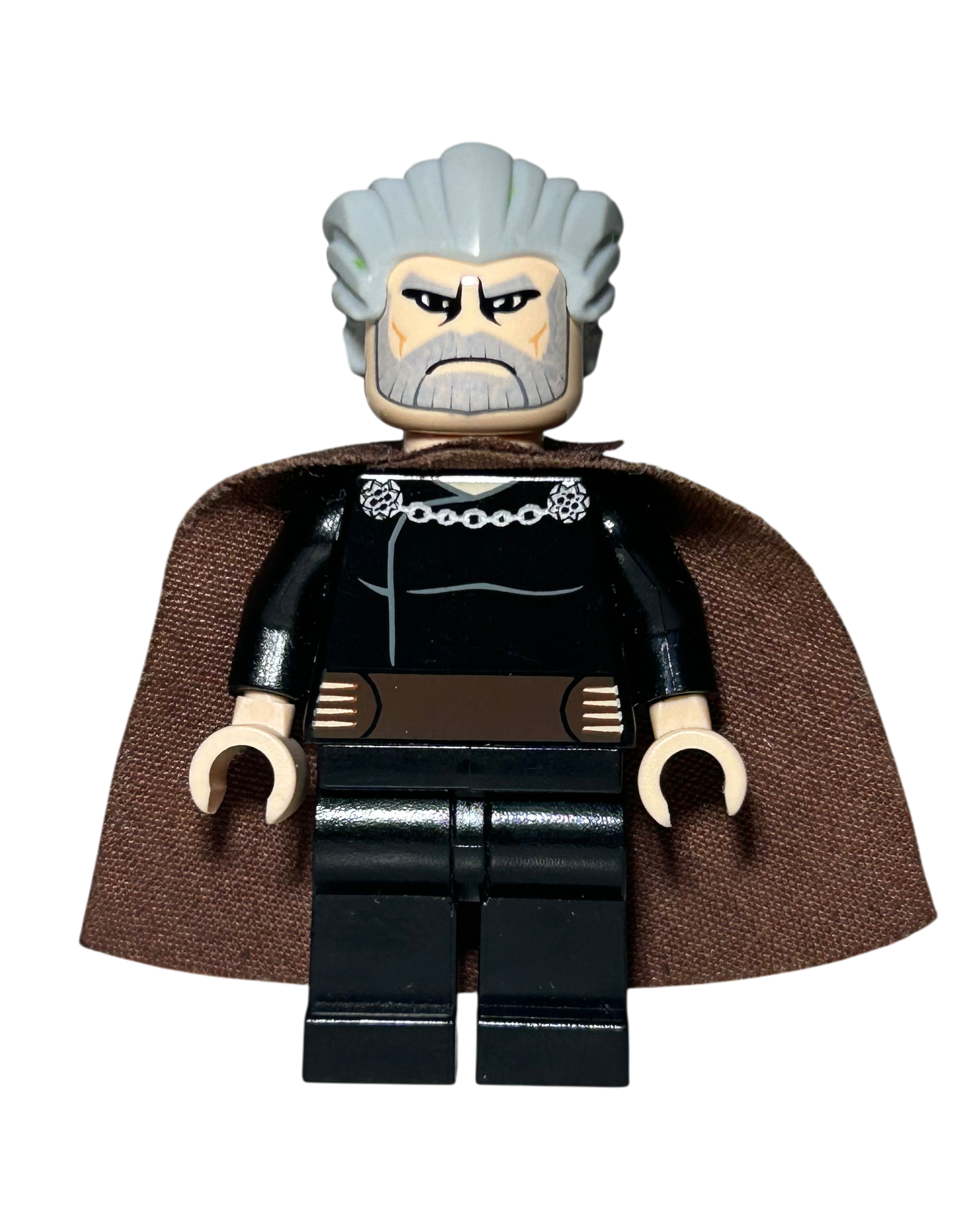 Count Dooku SW0224 Clone Wars LEGO Star Wars Minifigur Vorderansicht brick2d2