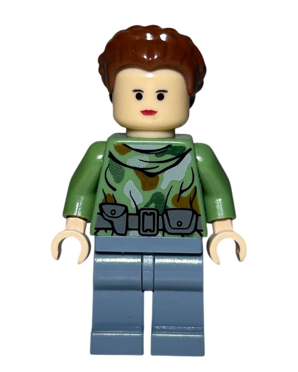Prinzessin Leia Endor Outfit SW0235 LEGO Star Wars Minifigur Vorderansicht brick2d2