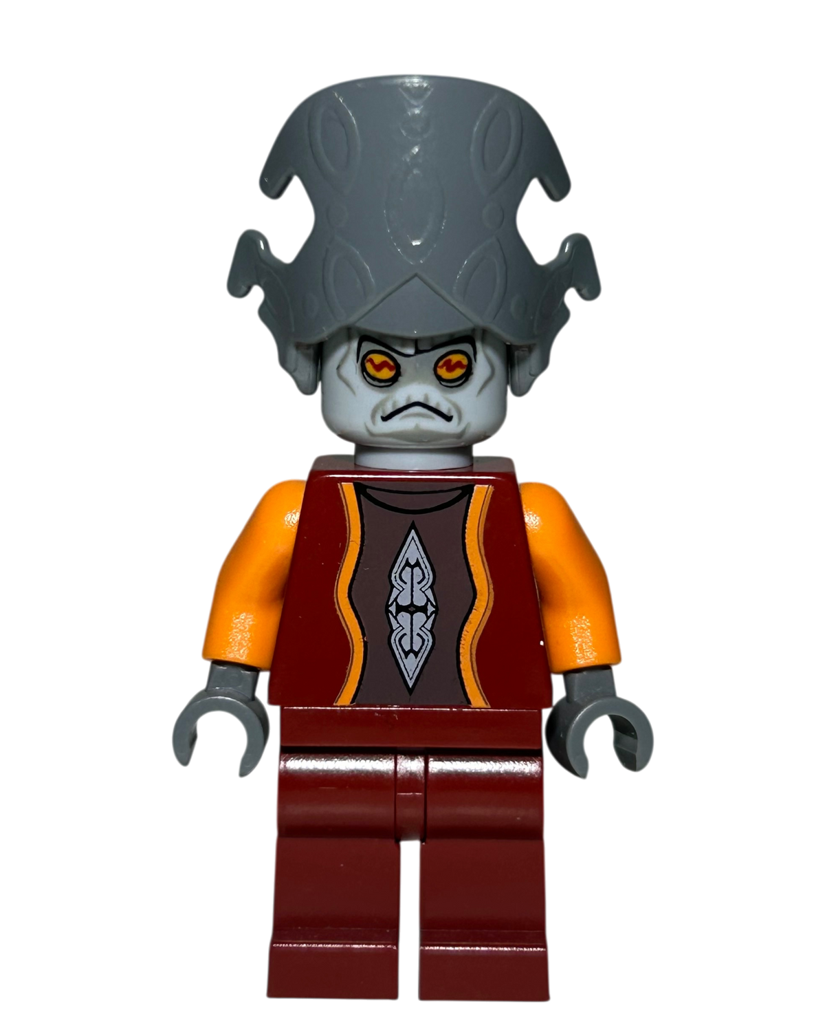 Nute Gunray SW0242 LEGO Star Wars Minifigur Vorderansicht brick2d2