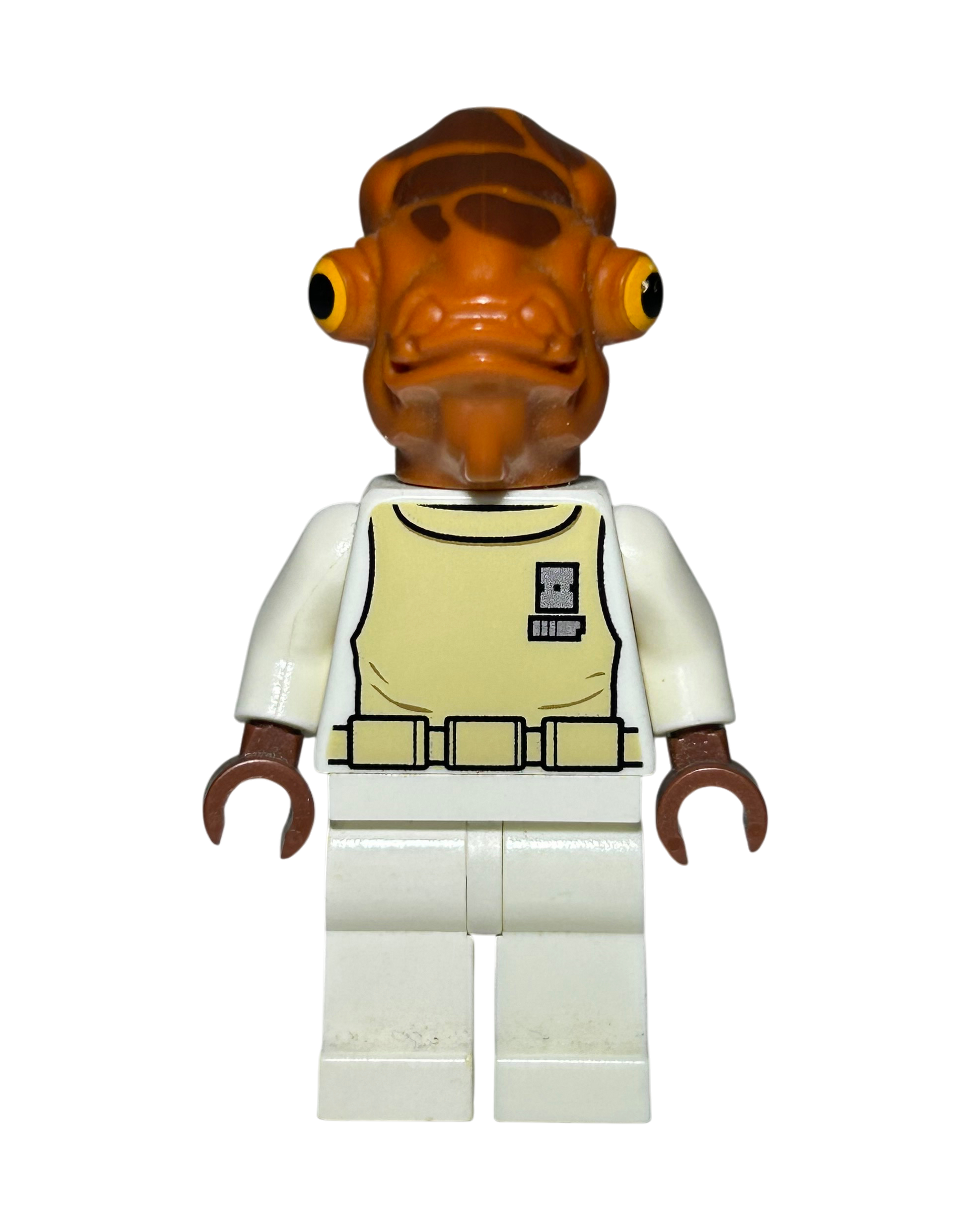 Admiral Ackbar SW0247 LEGO Star Wars Minifigur Vorderansicht brick2d2