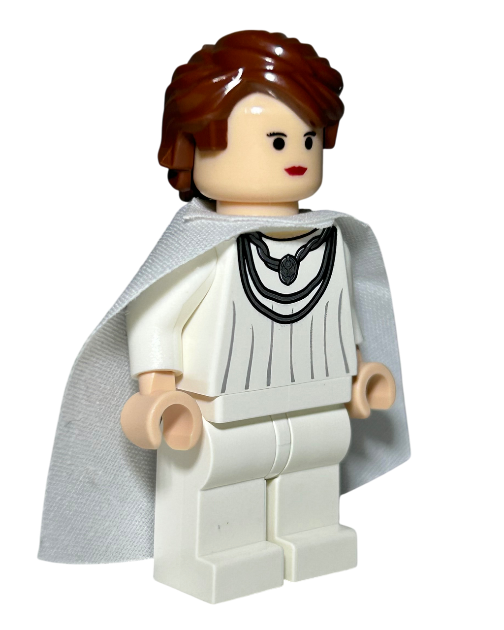 Lego Star Wars Minifigur Mon Mothma SW0249 Seitenansicht links brick2d2