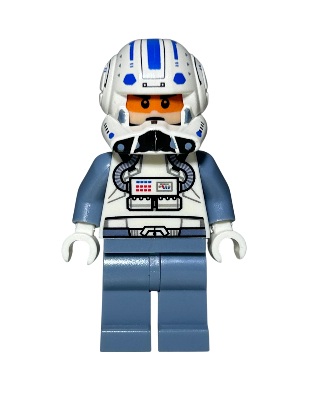 Clone Trooper Pilot Captain Jag SW0265 LEGO Star Wars Minifigur Vorderansicht brick2d2