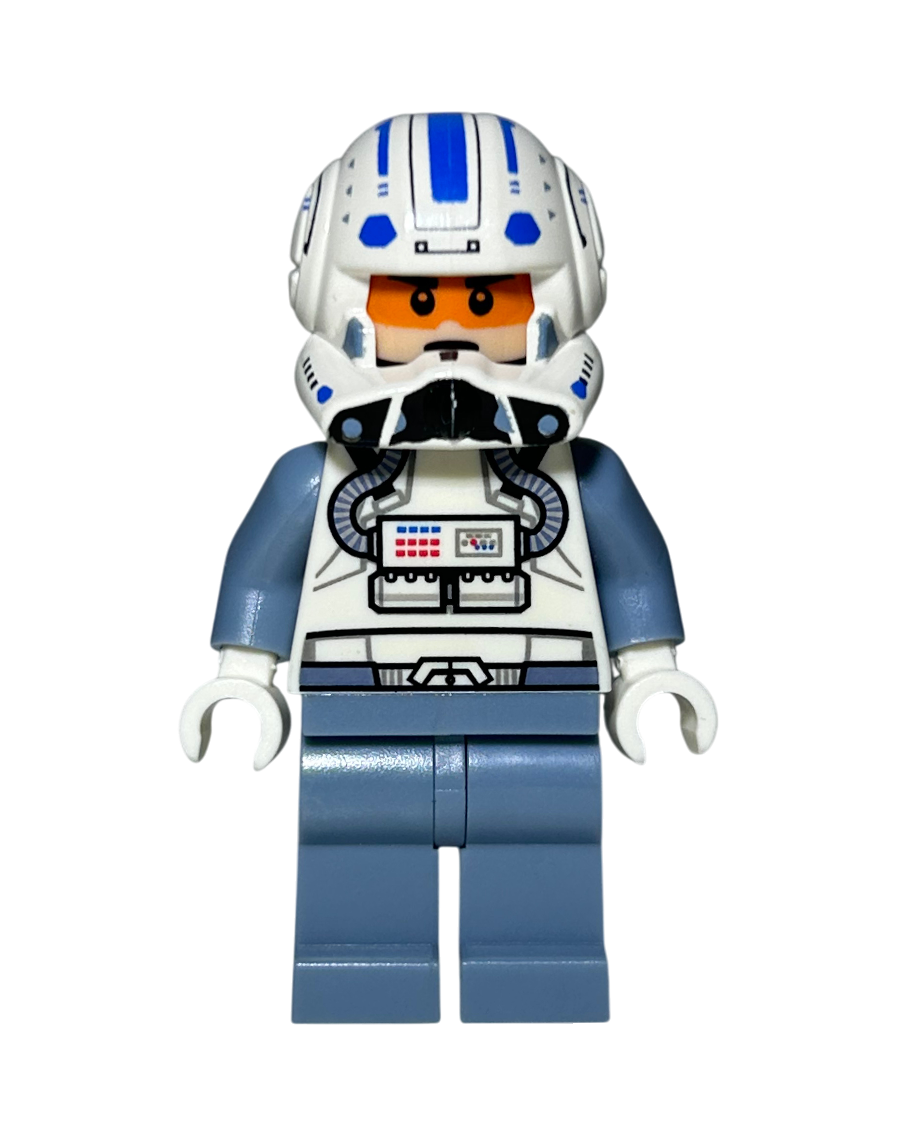 Clone Trooper Pilot Captain Jag SW0265 LEGO Star Wars Minifigur Vorderansicht brick2d2