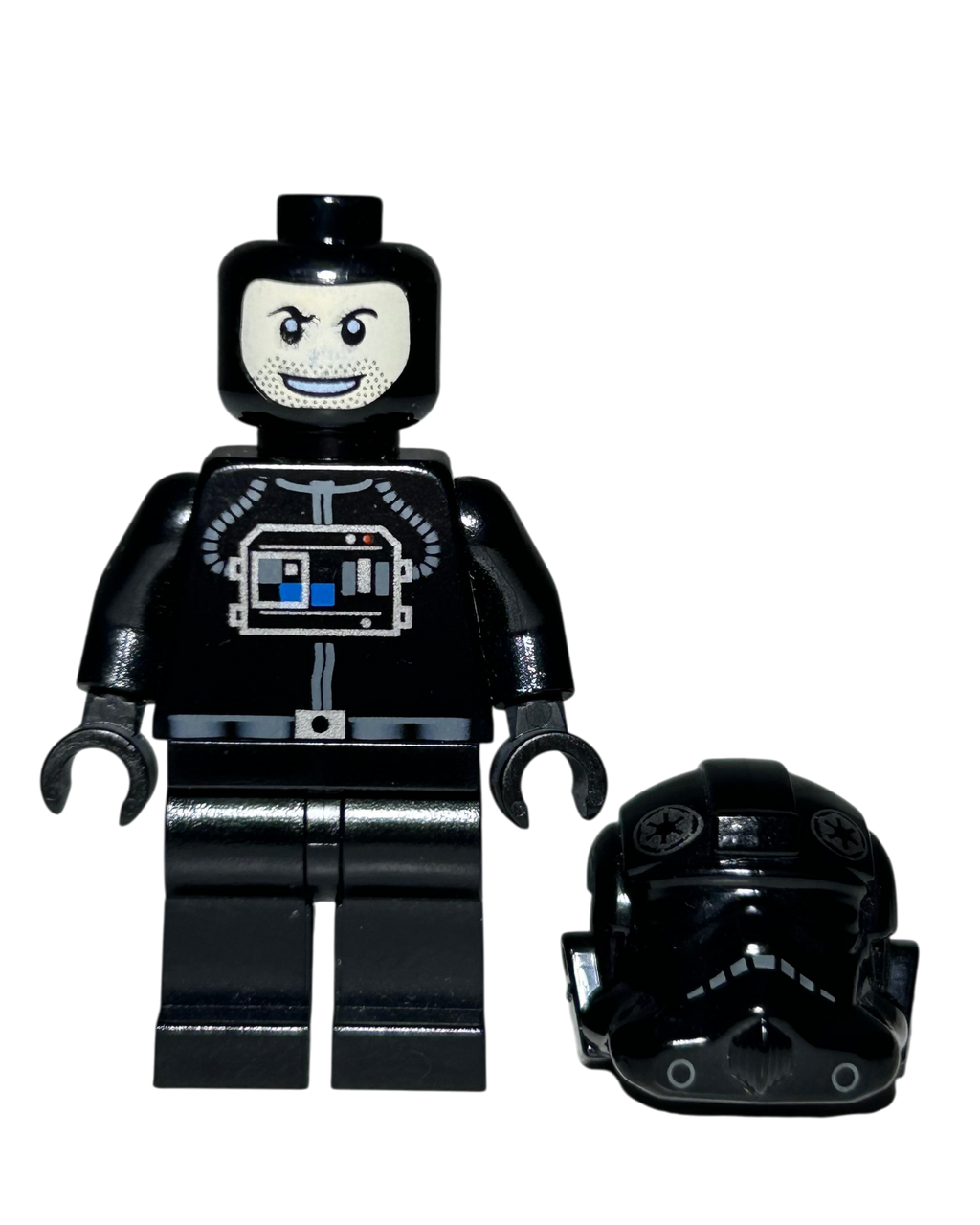 Imperial TIE Defender Pilot SW0268 LEGO Star Wars Minifigur 2010 Detailansicht brick2d2