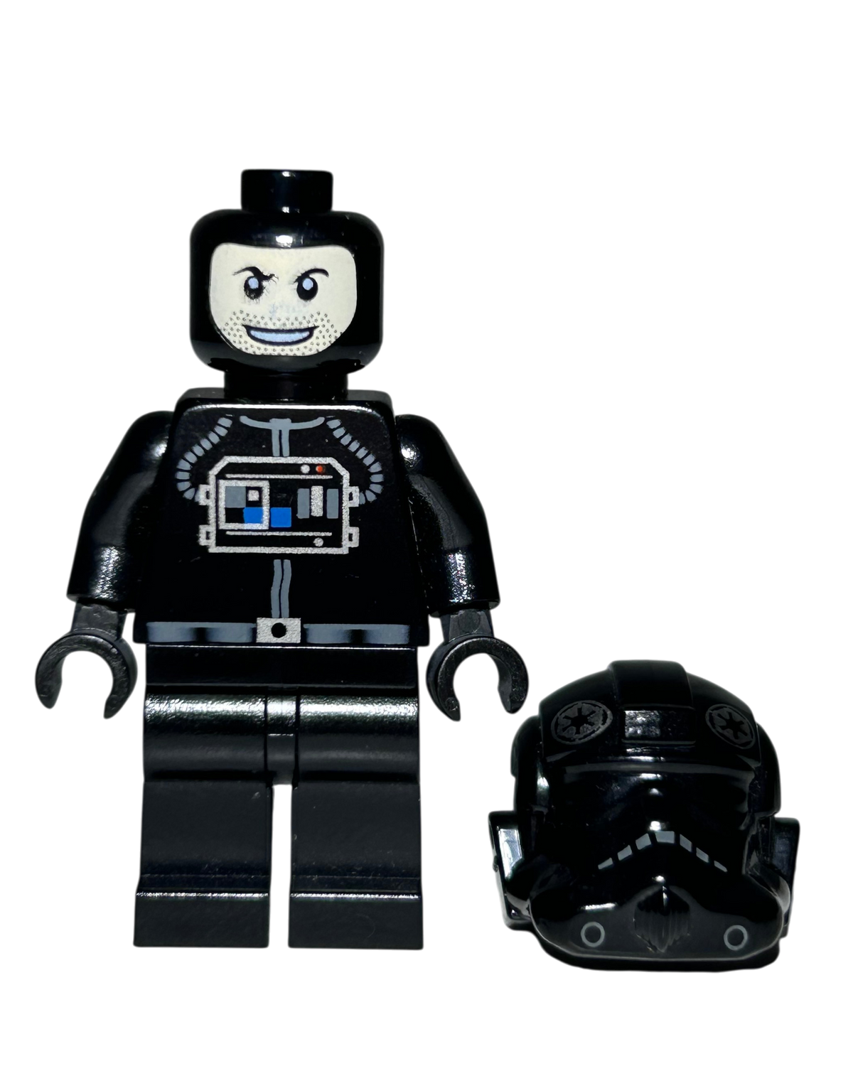 Imperial TIE Defender Pilot SW0268 LEGO Star Wars Minifigur 2010 Detailansicht brick2d2