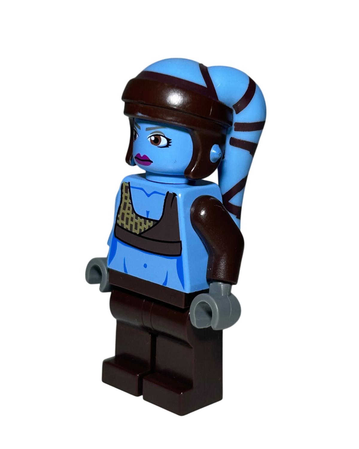 Aayla Secura SW0284 Clone Wars LEGO Star Wars Minifigur Seitenansicht rechts brick2d2