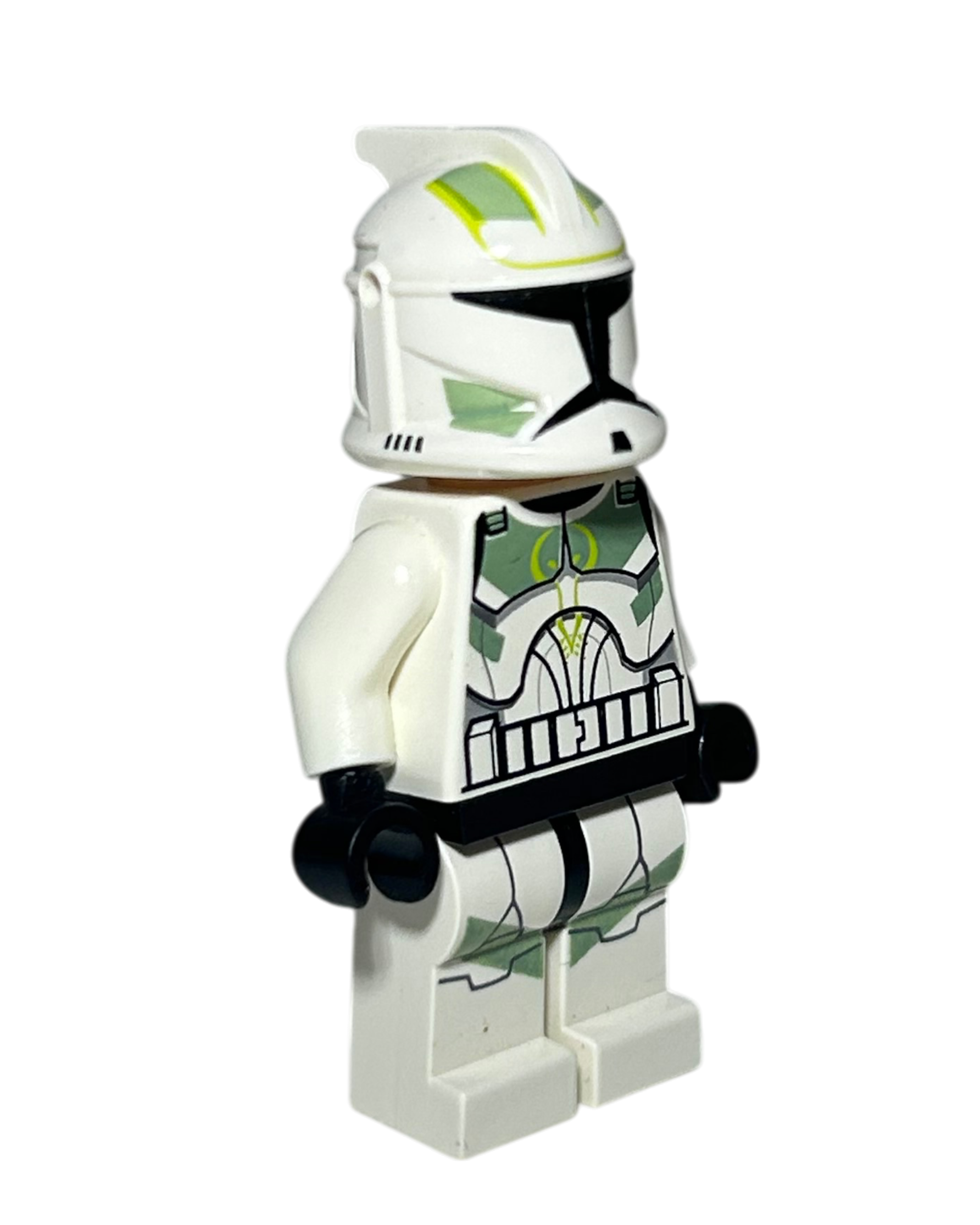 Phase 1 Horn Company Clone Trooper SW0298 LEGO Star Wars Minifigur Seitenansicht links brick2d2